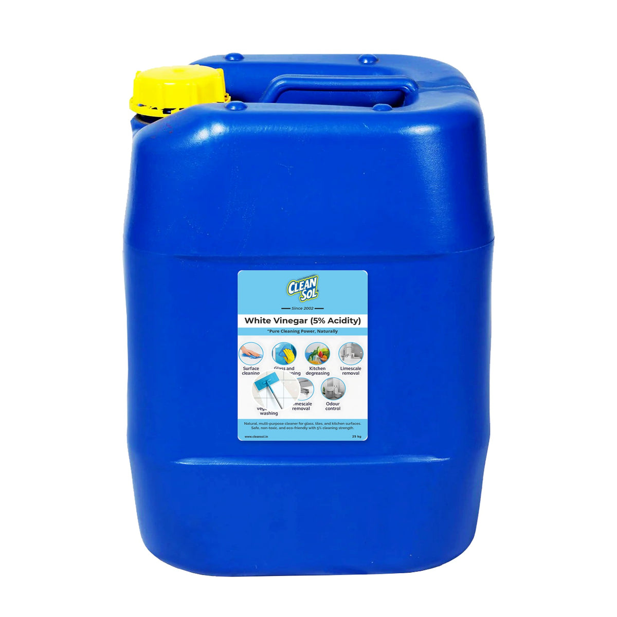 Cleansol White Vinegar 5% 25 kg can