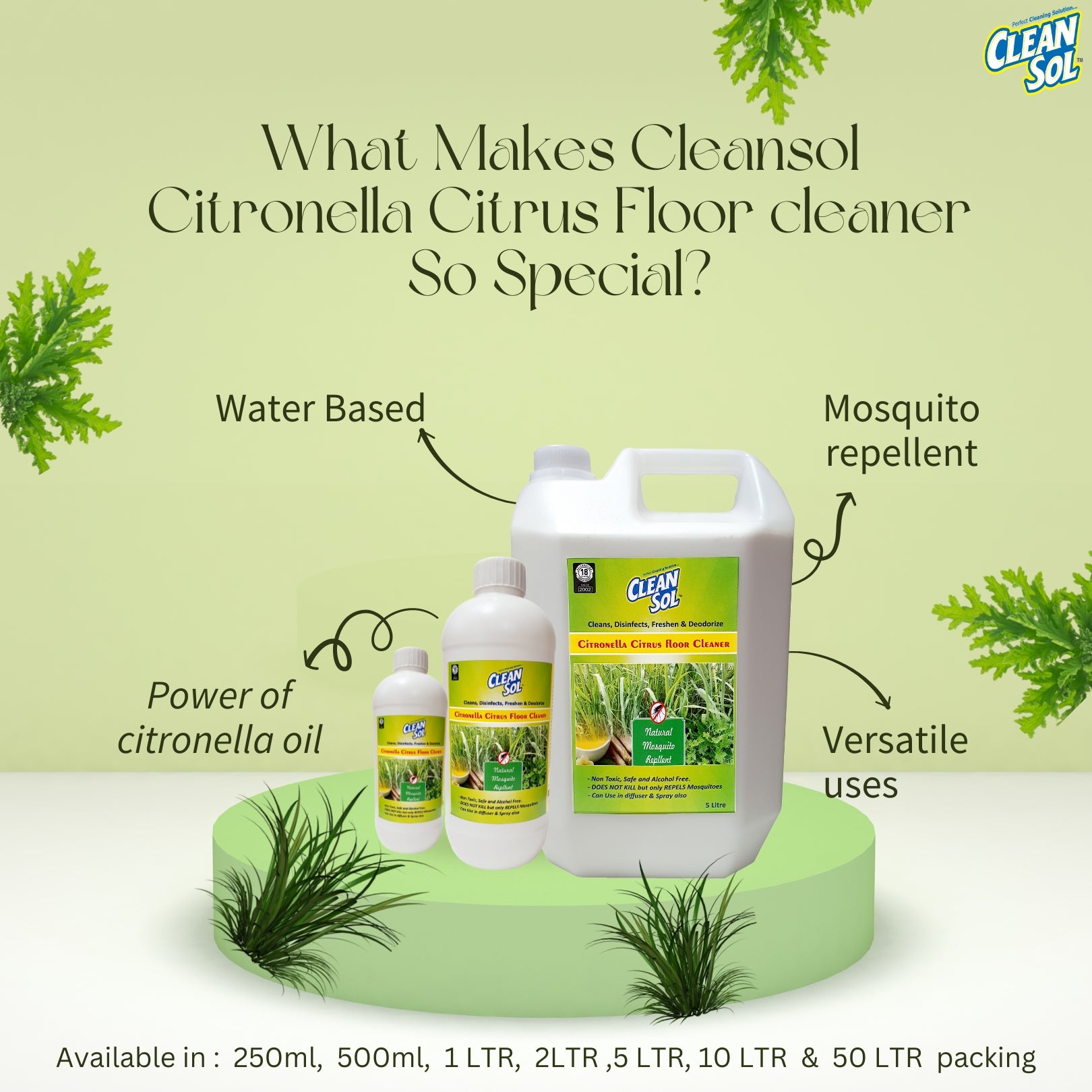 Cleansol Citronella Citrus Floor Cleaner