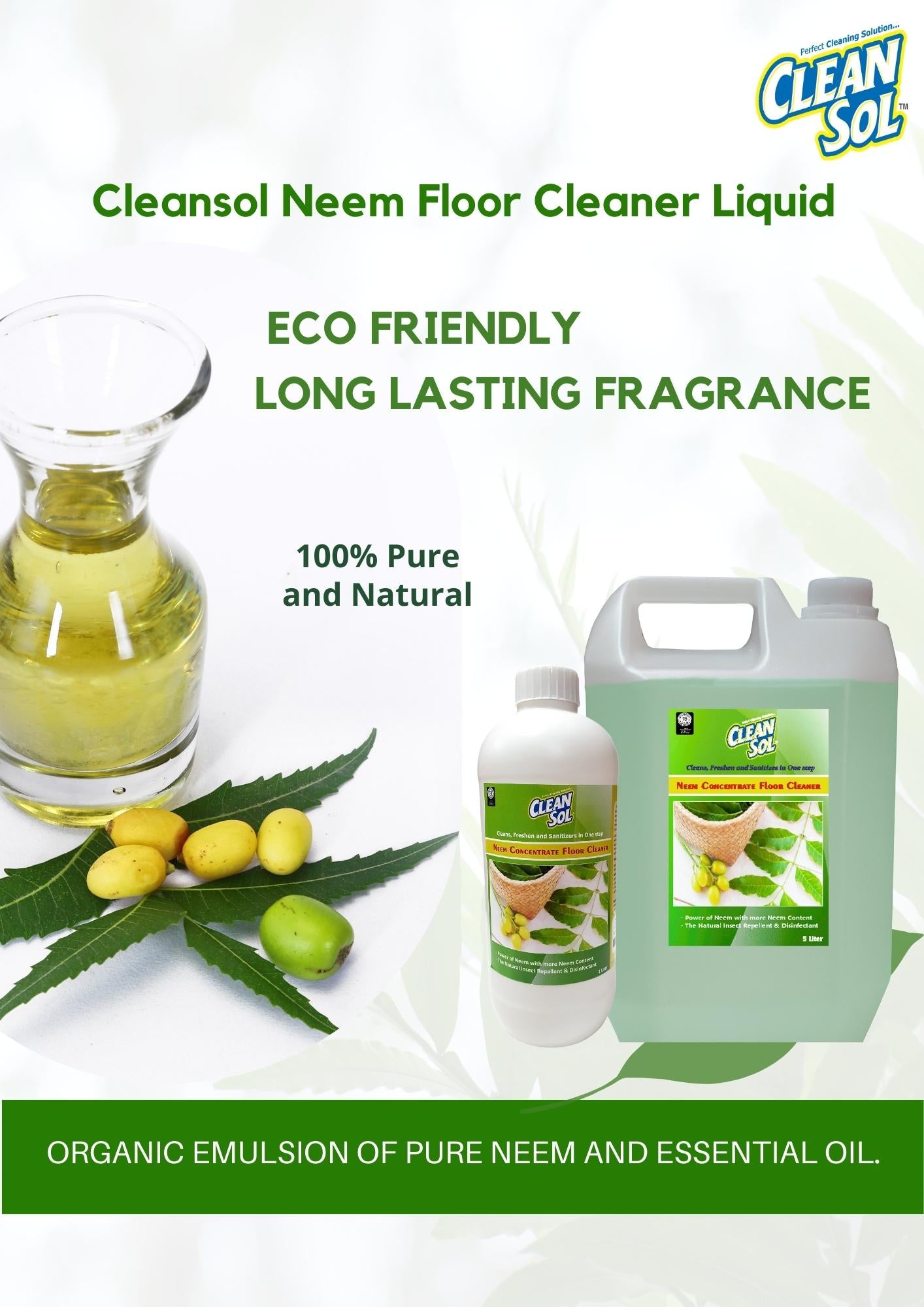 Cleansol Neem Floor Cleaner Liquid - 1 Liter