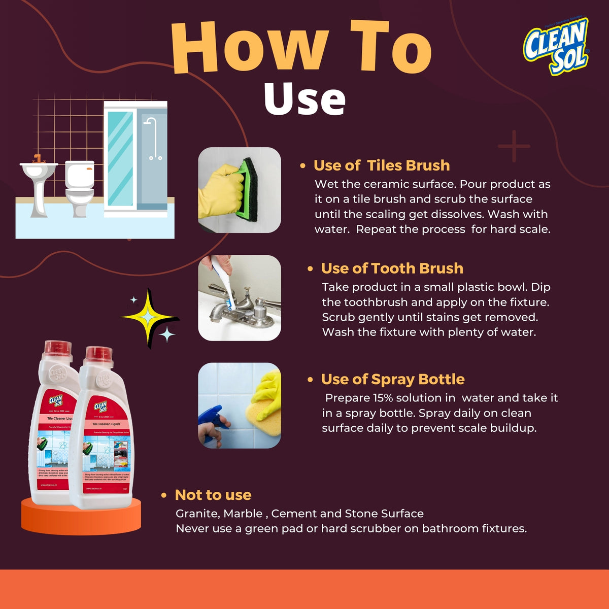 Cleansol Tile Cleaner (Heavy Duty)