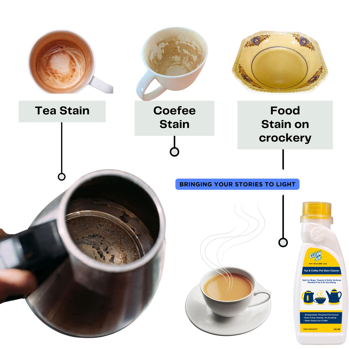 Cleansol Tea & Coffee Stain Remover