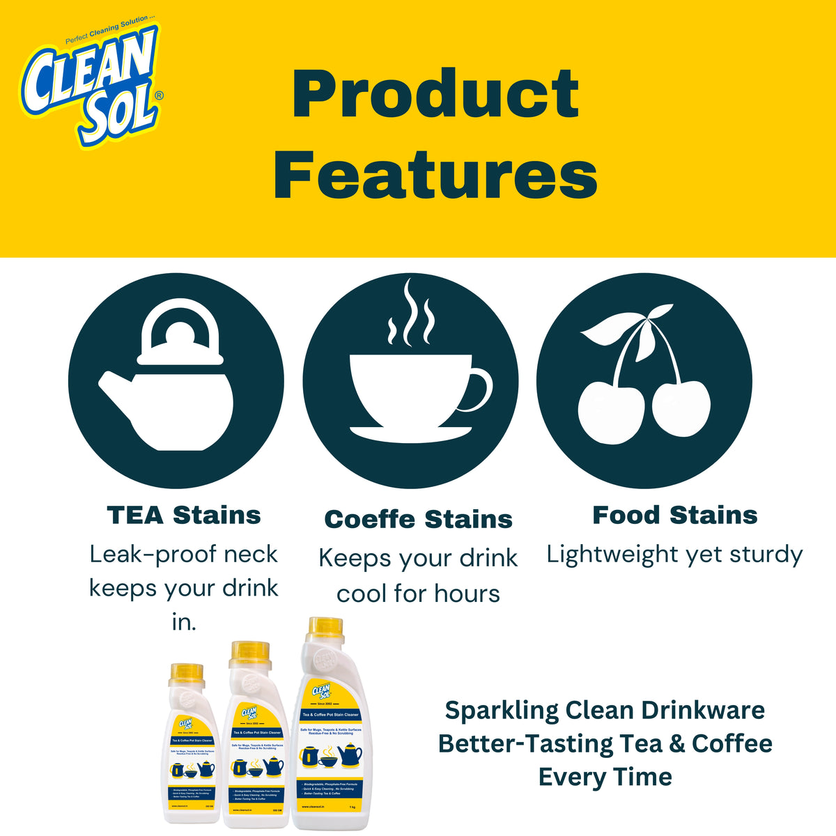 Cleansol Tea & Coffee Stain Remover
