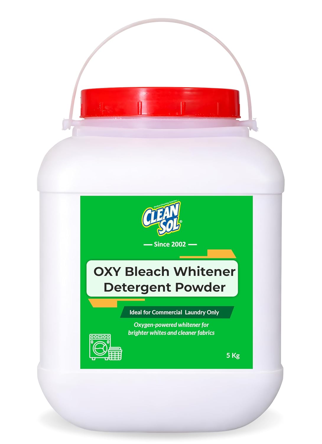 Cleansol Oxygen Bleach 5 kg bucket for large families, hostels and small laundries