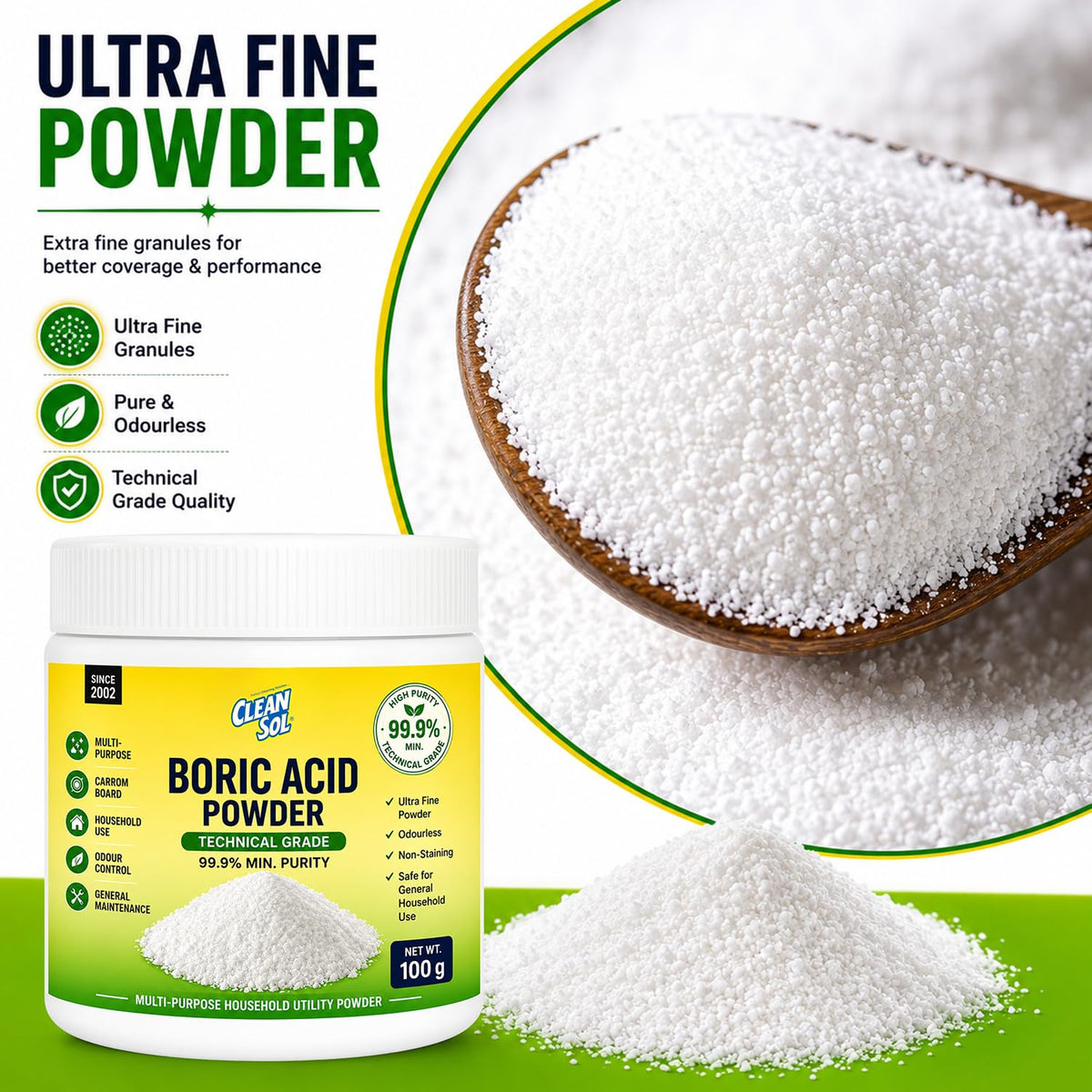 Cleansol Boric Acid Powder