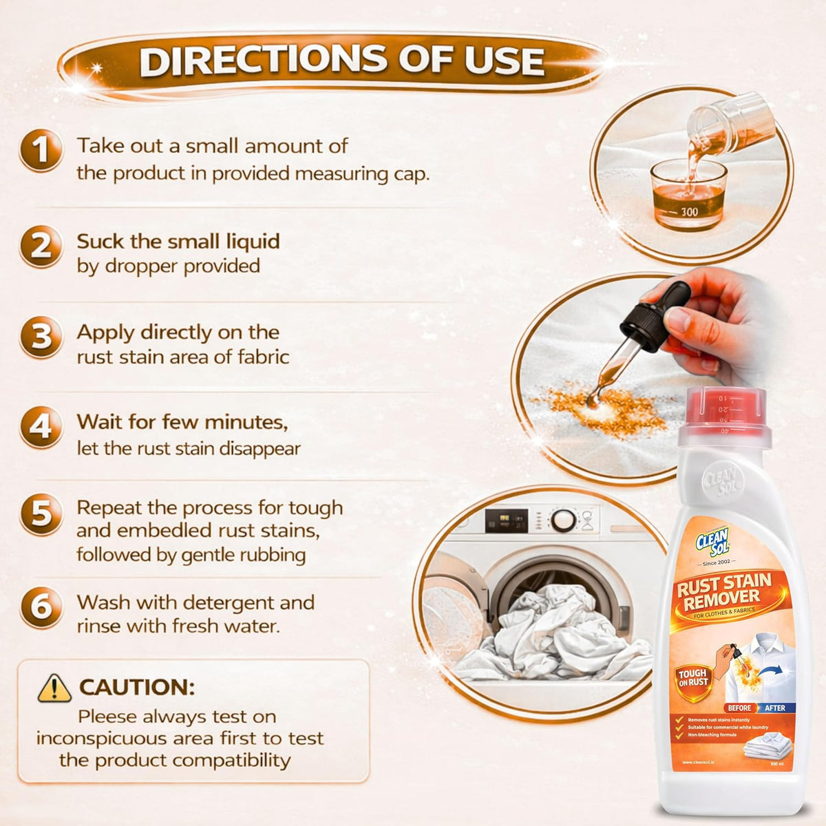 Cleansol Fabric Rust Stain Remover