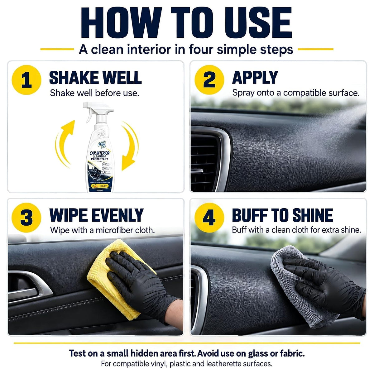 Cleansol Car Interior Cleaner Spray - 500 ml