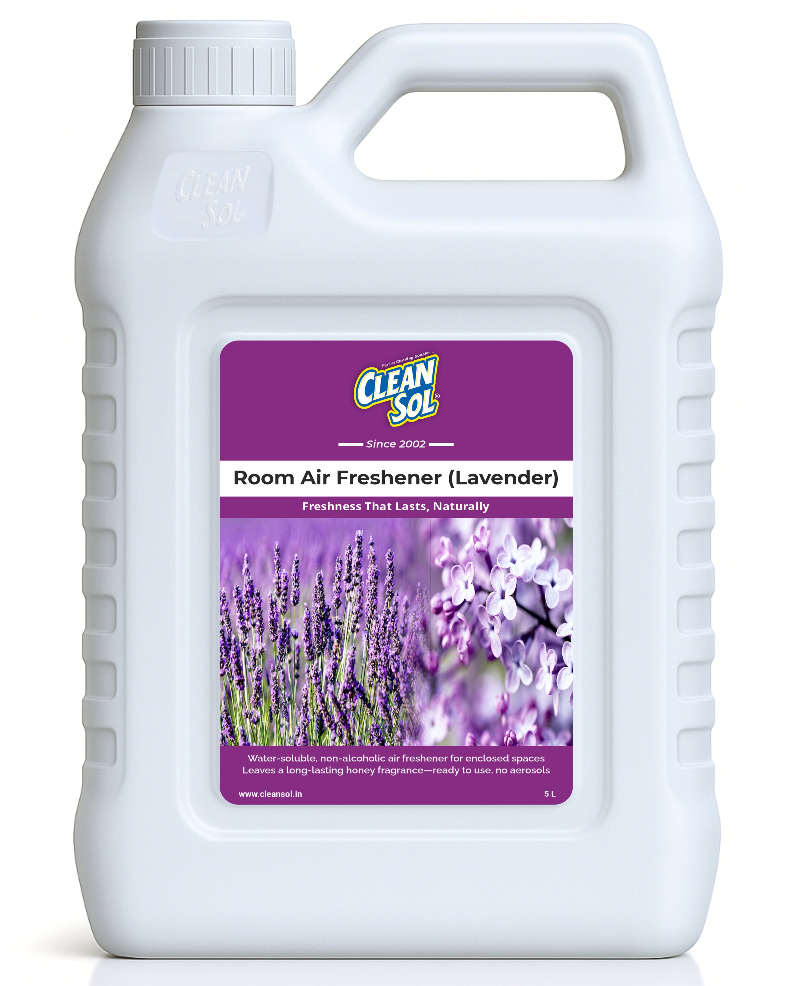 Cleansol Water-Based Room Air Freshener | Alcohol-Free, Long-Lasting Fragrance for Homes, Offices & Banquet Halls | Non-Toxic, Non-Staining & Eco-Friendly