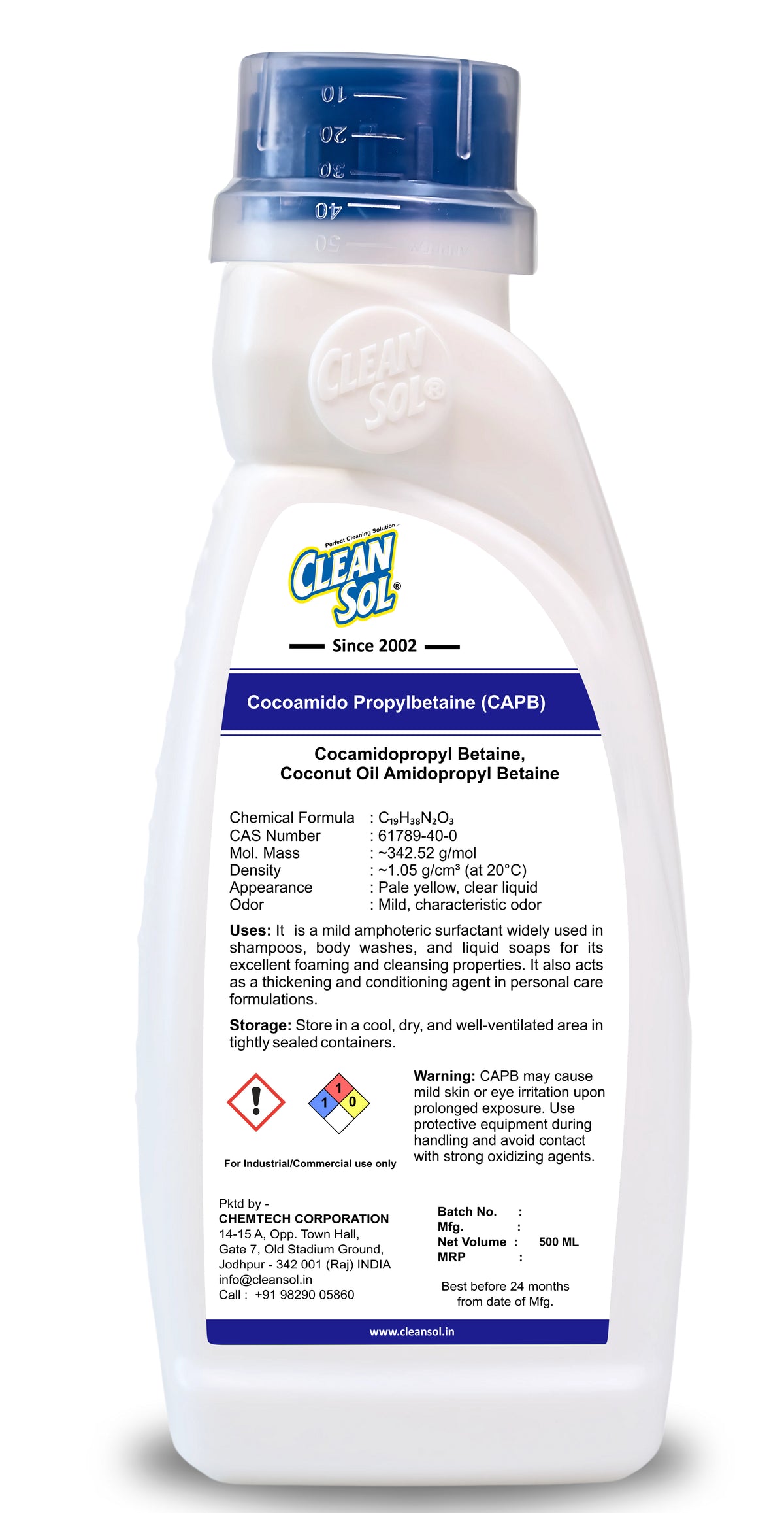 Cleansol CAPB (Cocamidopropyl Betaine)