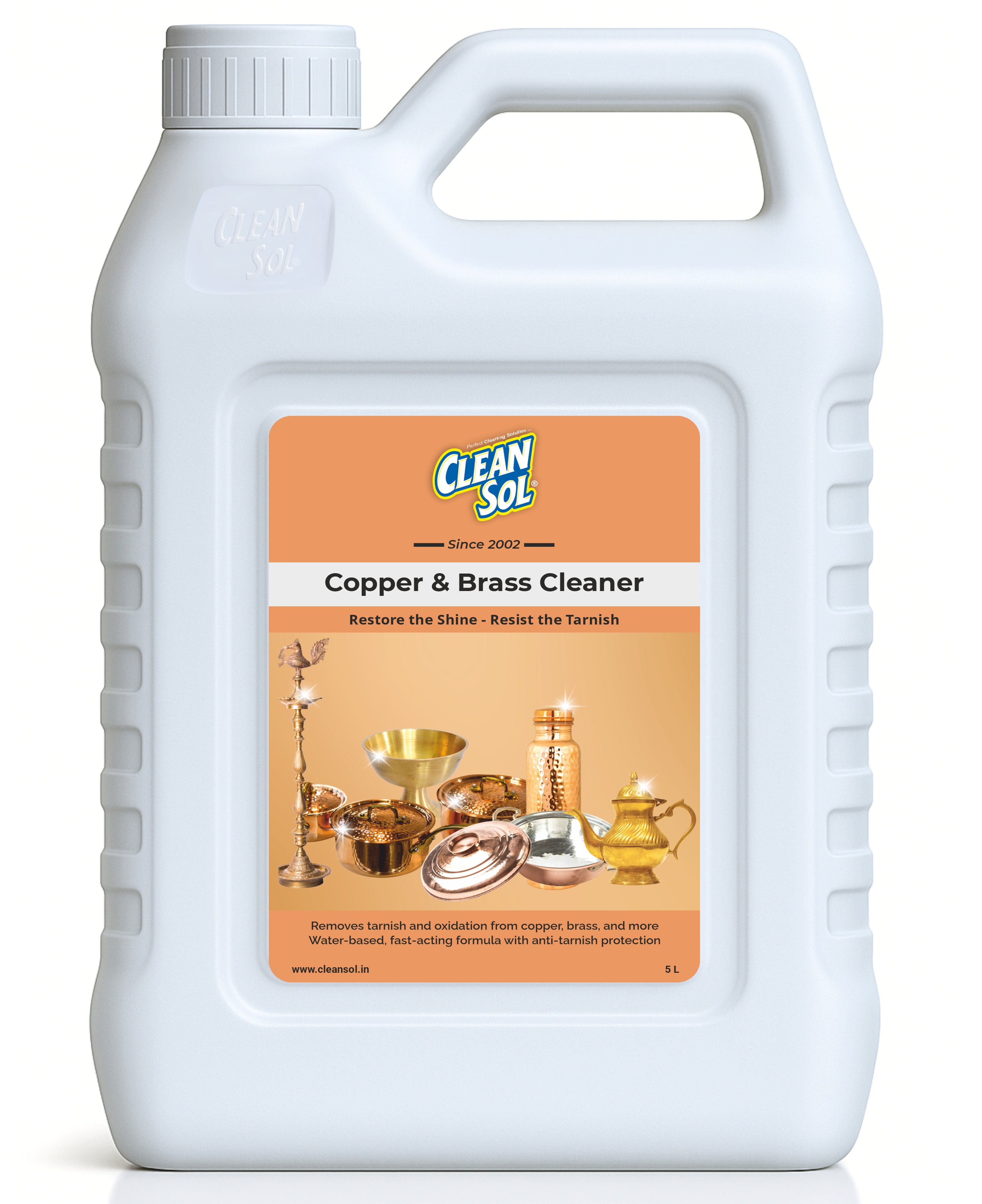 Cleansol Copper, Brass Steel Cleaning Liquid Eco-Friendly Tarnish