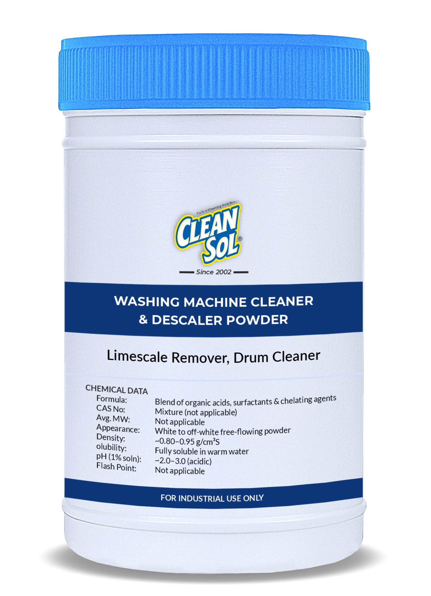 Cleansol Washing Machine Cleaner & Descaler Powder – Limescale Remover, Drum Cleaner & Odor Eliminator
