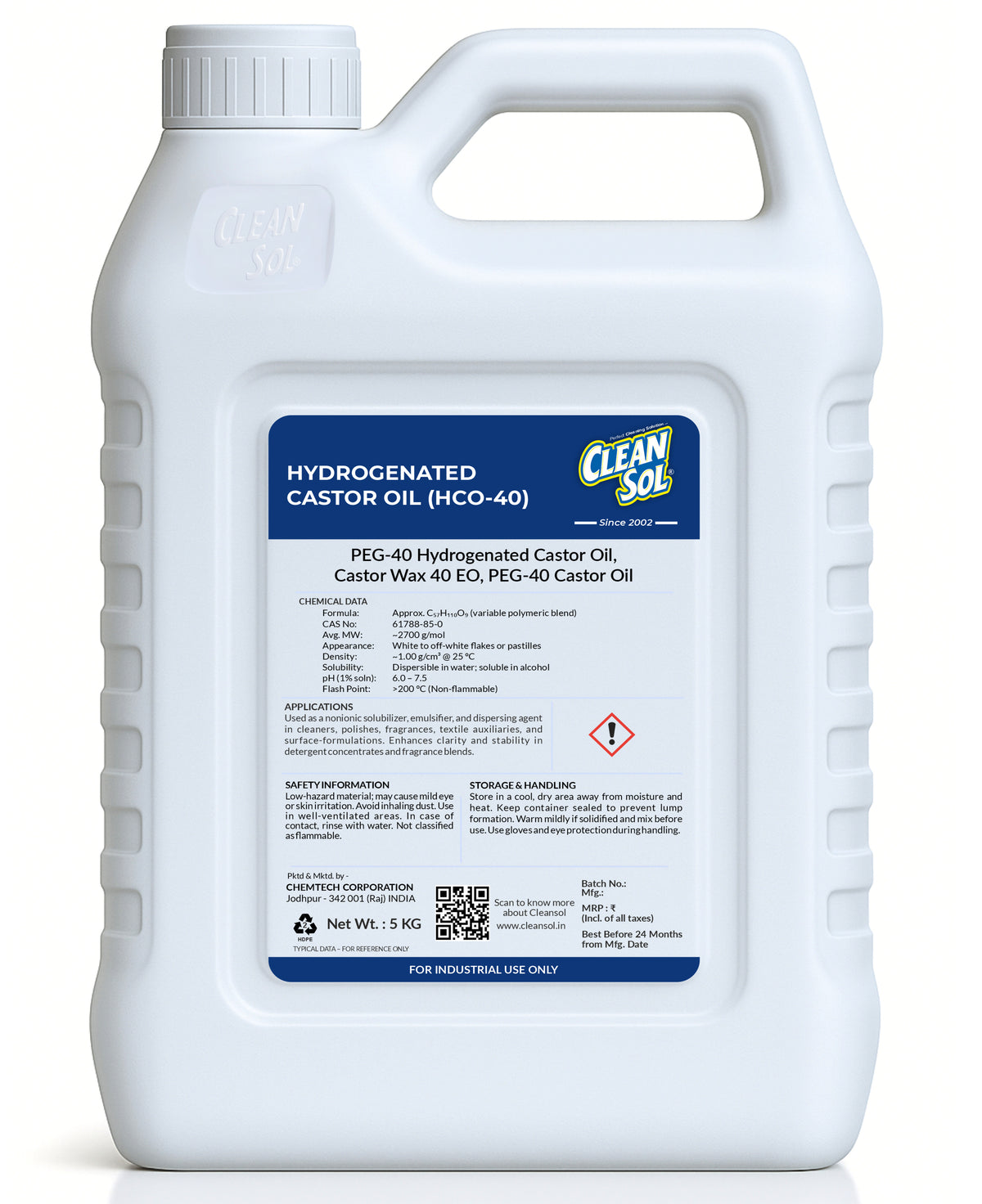 Cleansol PEG-40 Hydrogenated Castor Oil