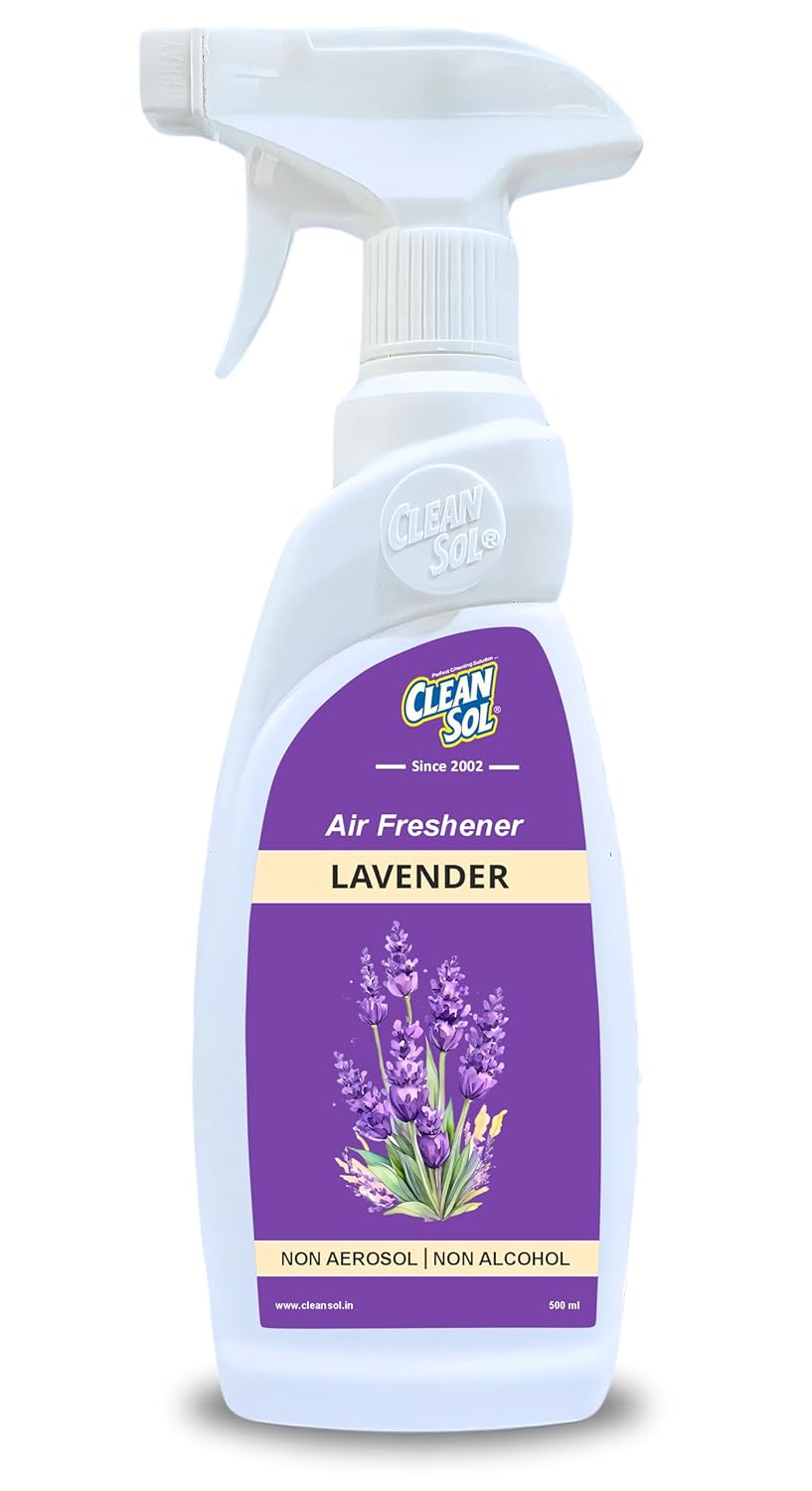 Cleansol  Air Freshener Spray  - 500 ml  | Non-Aerosol, Water-Based, Alcohol-Free | Long-Lasting Fragrance for Home, Car, Office | Non-Toxic, Eco-Friendly, Solvent-Free Air Freshener
