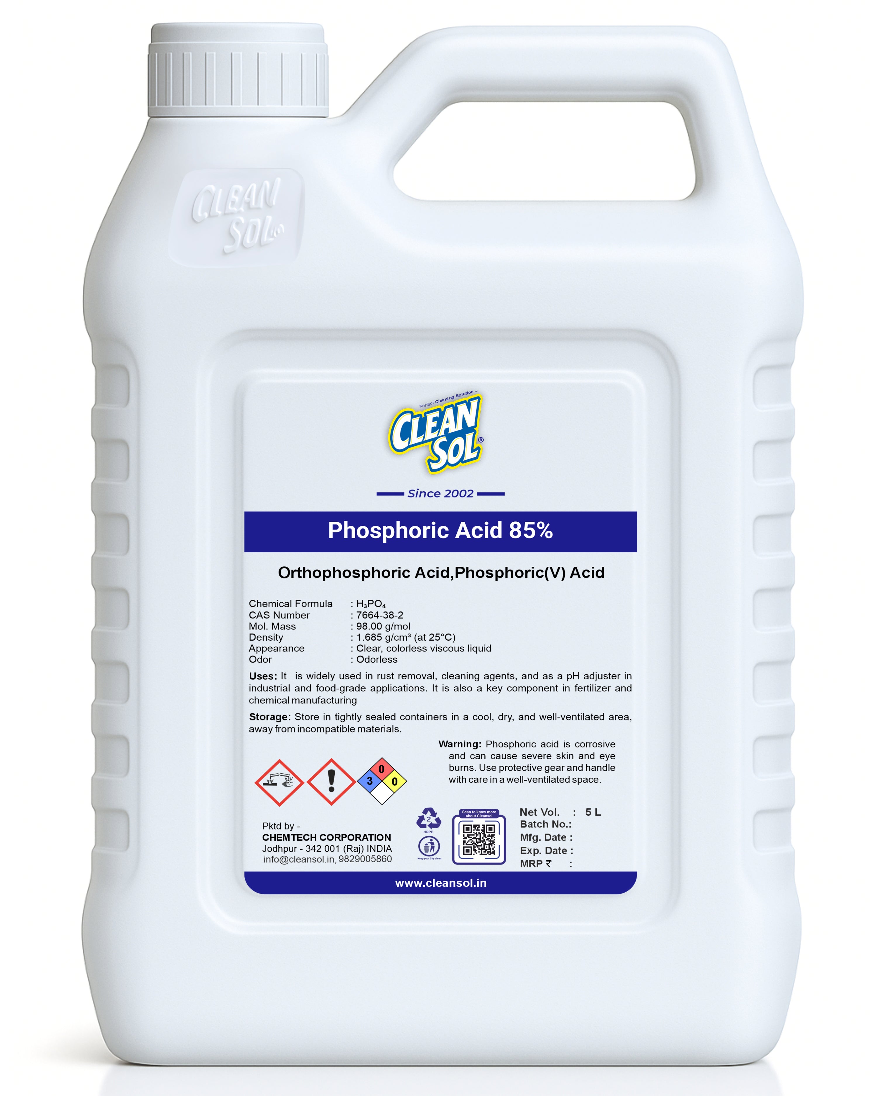 Cleansol Phosphoric Acid  (85% )