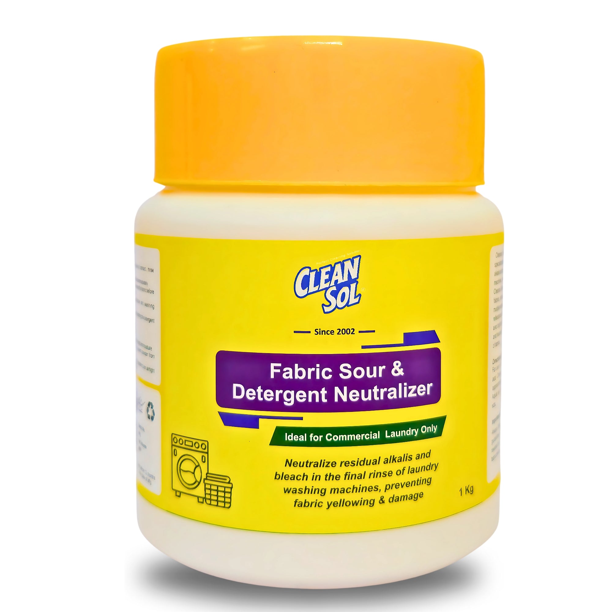 Cleansol Fabric Sour Neutralizer for Laundry – Removes Detergent & Bleach Residues, Brightens & Protects Fabrics