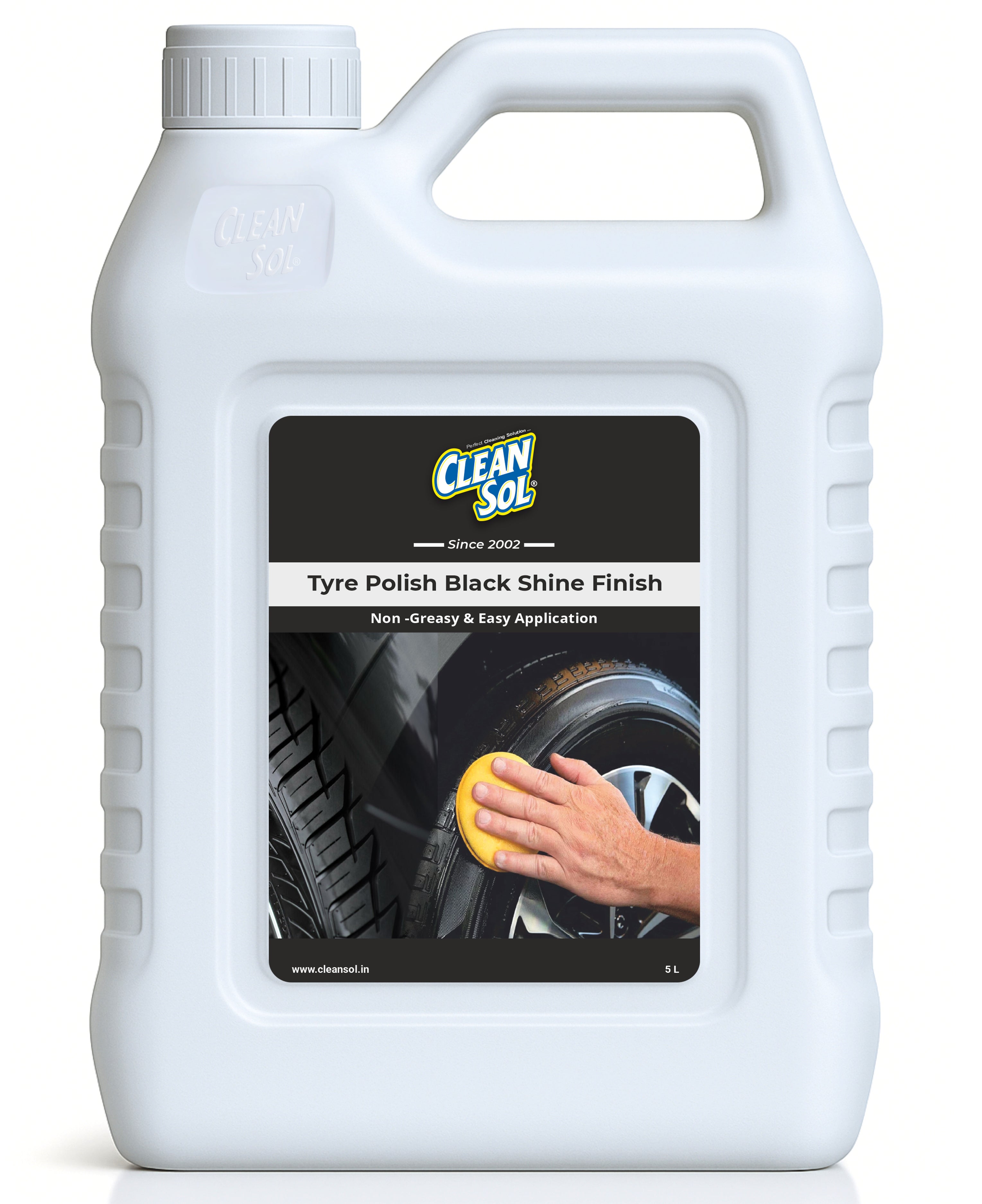 Cleansol Tyre Polish for car and bike - Black Shine Finish
