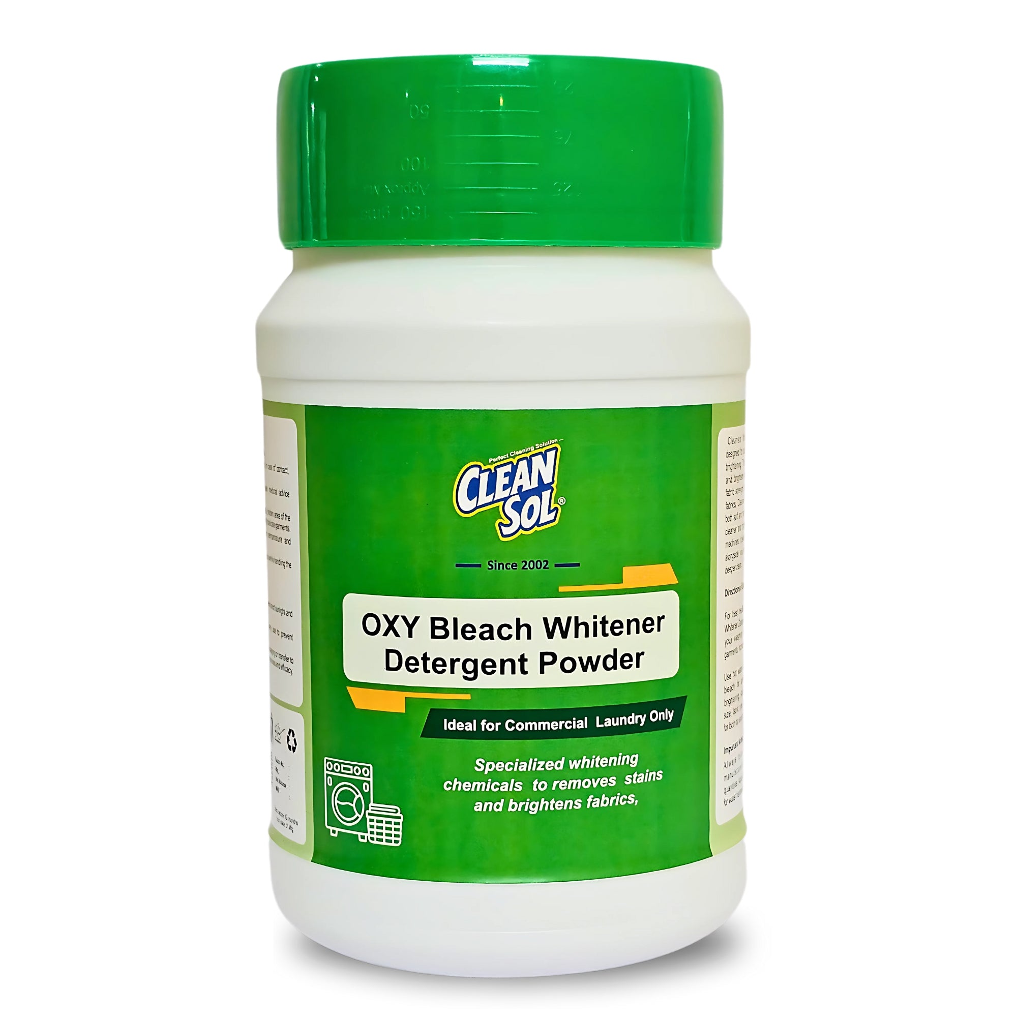 Cleansol Oxygen Bleach – Fabric Whitener, Brightener & Stain Remover (Chlorine-Free, Color-Safe)