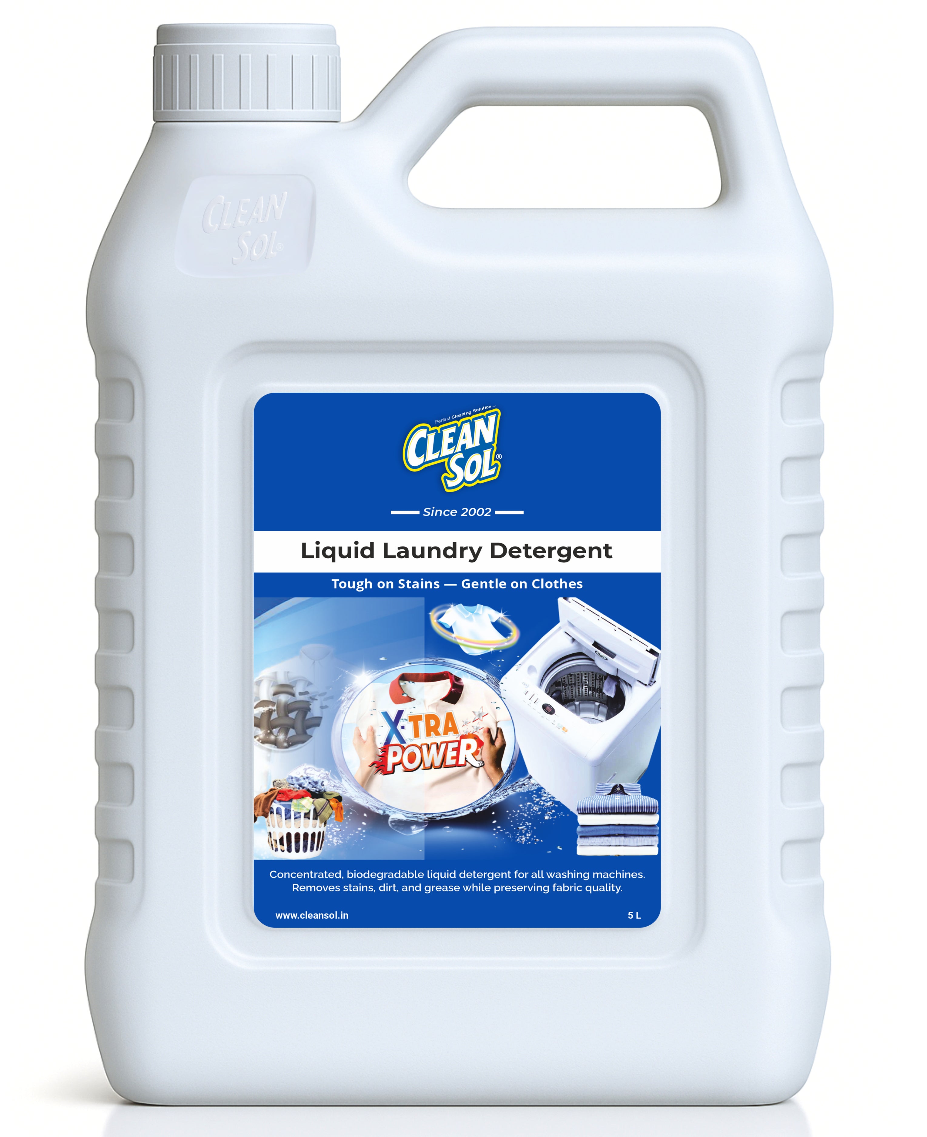Cleansol Liquid Laundry Detergent for Top & Front Load Washing Machines | High-Efficiency Formula for Superior Cleaning | Suitable for All Fabrics