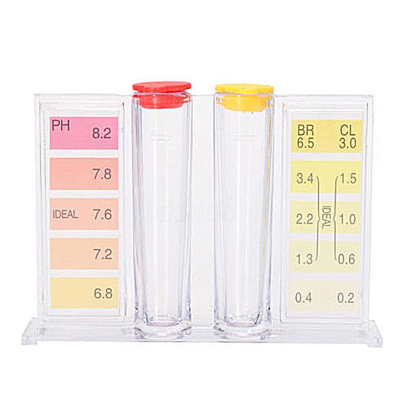 Swimming Pool pH & Chlorine Testing Kit | 2-Way Liquid Reagent Test for Accurate Water Balance | Easy-to-Use with Clear View Block & Full Instructions – Ideal for Pool Maintenance