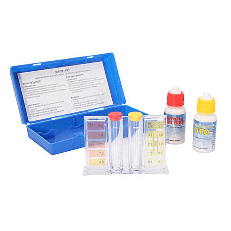 Swimming Pool pH & Chlorine Testing Kit | 2-Way Liquid Reagent Test for Accurate Water Balance | Easy-to-Use with Clear View Block & Full Instructions – Ideal for Pool Maintenance