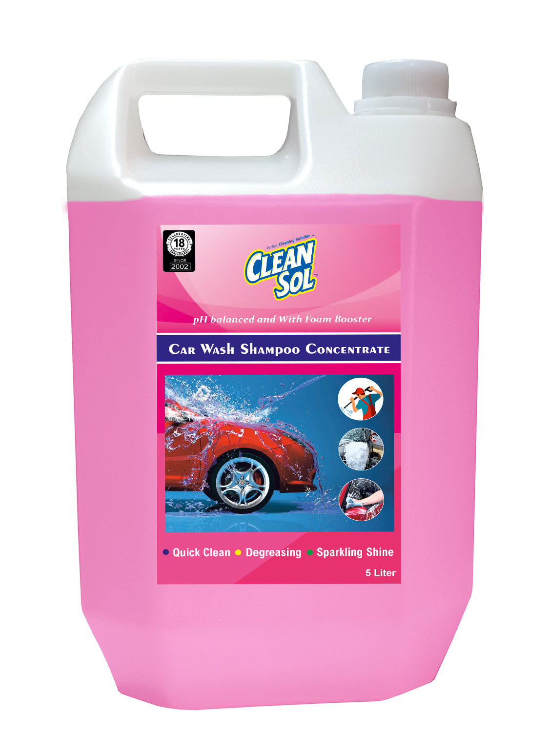 Cleansol Car & Bike Wash Shampoo – High Foaming, pH Balanced, Paint-Safe | 3-in-1 Vehicle Cleaner for Dirt & Grime | Easy Rinse, Ideal for Foam & Hand Wash