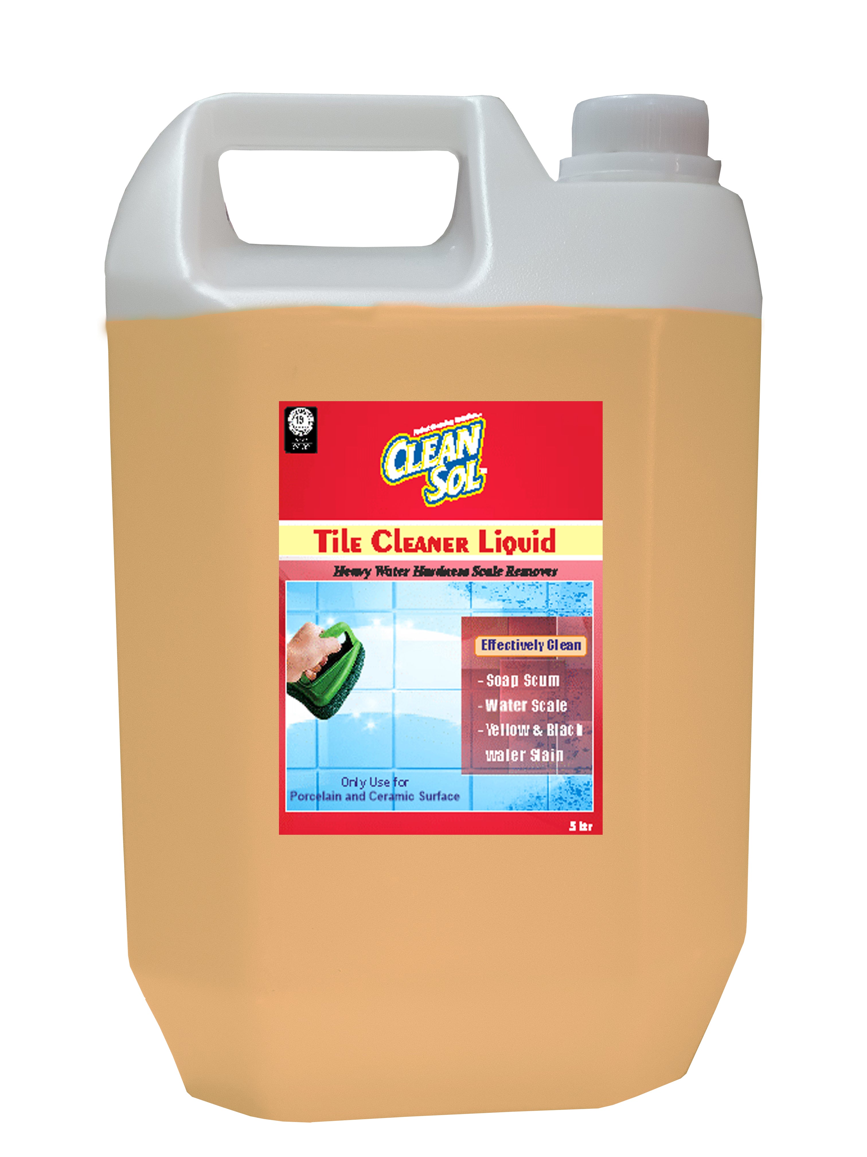 Cleansol Tile Cleaner Liquid | Eco-Friendly, Biodegradable Formula for Removing Hard Water Deposits, Rust, and Stains | Heavy-Duty Cleaning for Bathrooms, Kitchens & Ceramic Surfaces