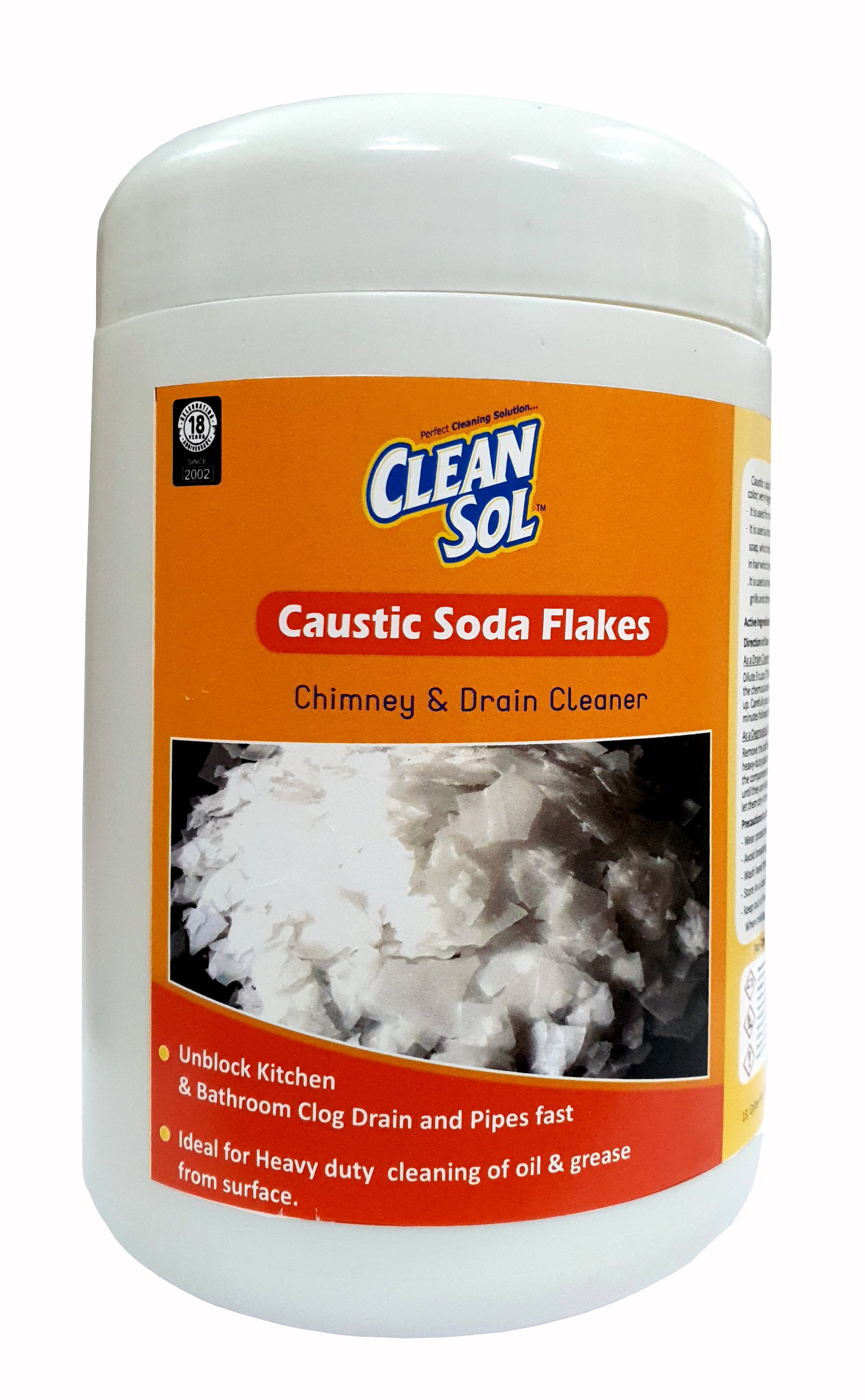 Cleansol Drain & Chimney Cleaner Caustic Flakes 400 Grams