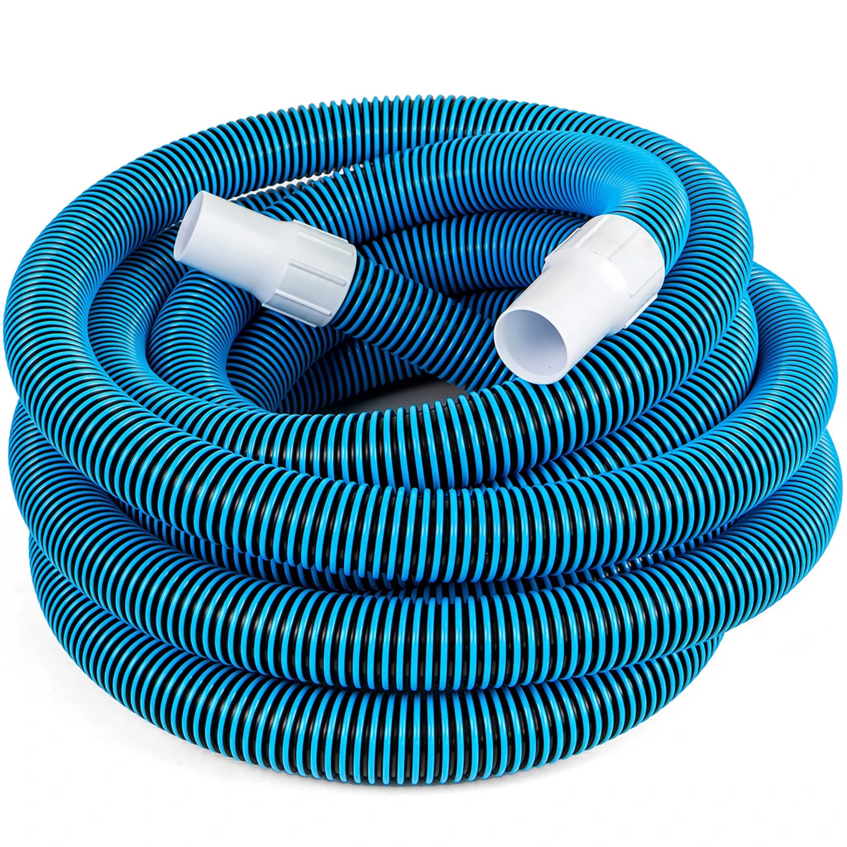 Swimming Pool Hose Pipe with Cuff – 15m/30m | Heavy-Duty, Anti-Collapse Design with Swivel Cuff for Maximum Suction | Fits Standard Skimmers, Vac Heads & Cleaning Points