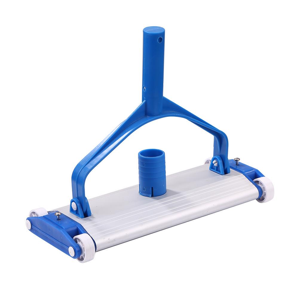 Swimming Pool Vacuum Head 17.5” | Corrosion-Resistant, Durable Pool Cleaner with 180° Rotating Handle & Stain-Removing Brush – Ideal for Effective Pool Cleaning