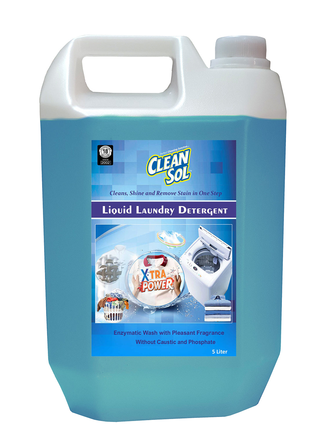 Cleansol Liquid Laundry Detergent for Top & Front Load Washing Machines | High-Efficiency Formula for Superior Cleaning | Suitable for All Fabrics