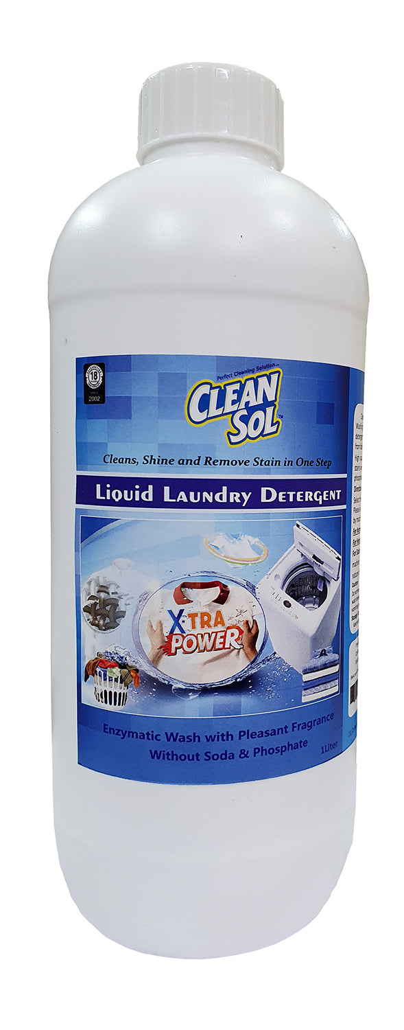 Cleansol Liquid Laundry Detergent For Top And Front Load Washing Machine - 5 liters