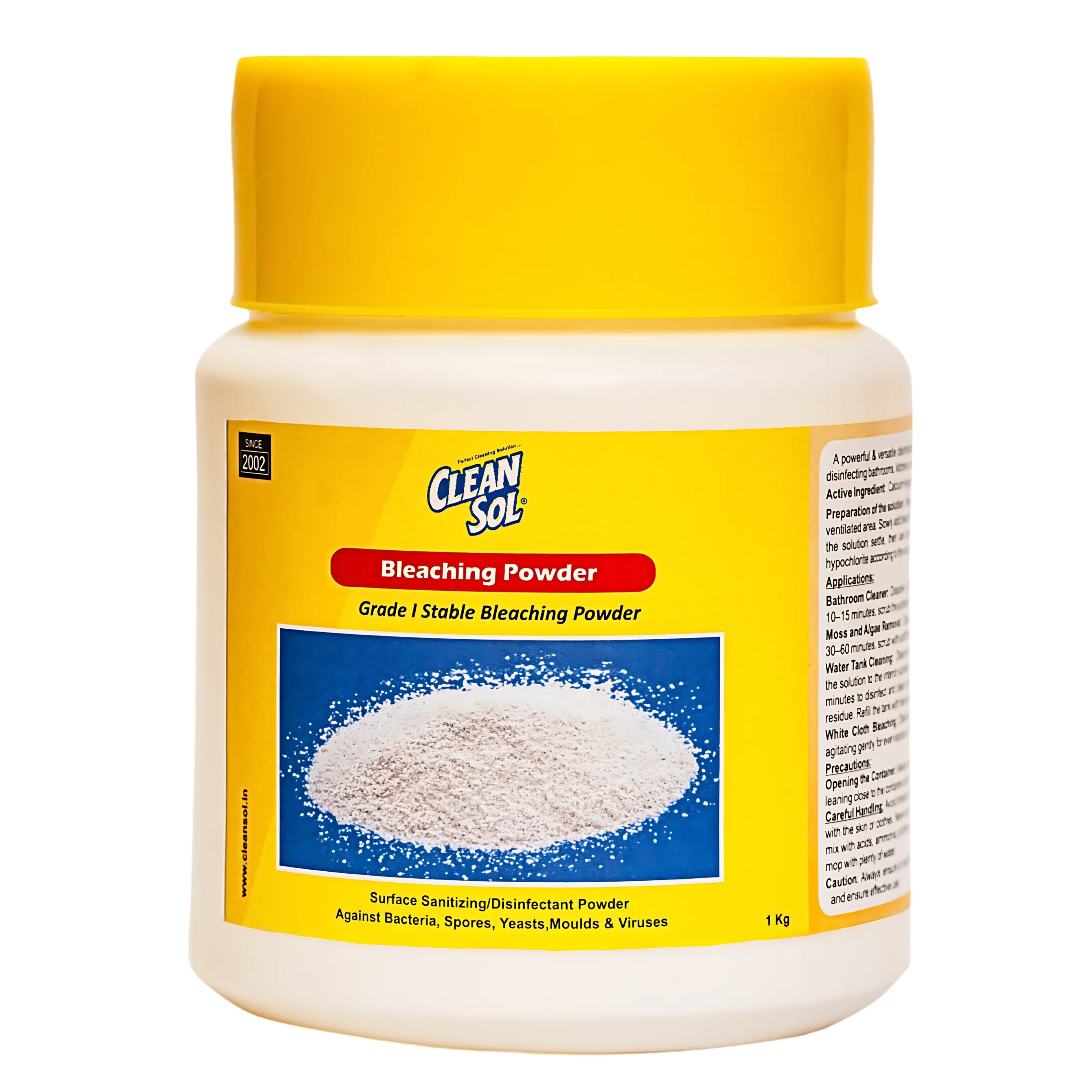 Cleansol Bleaching Powder for Disinfectant, Bathroom, Algae, Water Tank, Clothes and Outdoor area cleaning