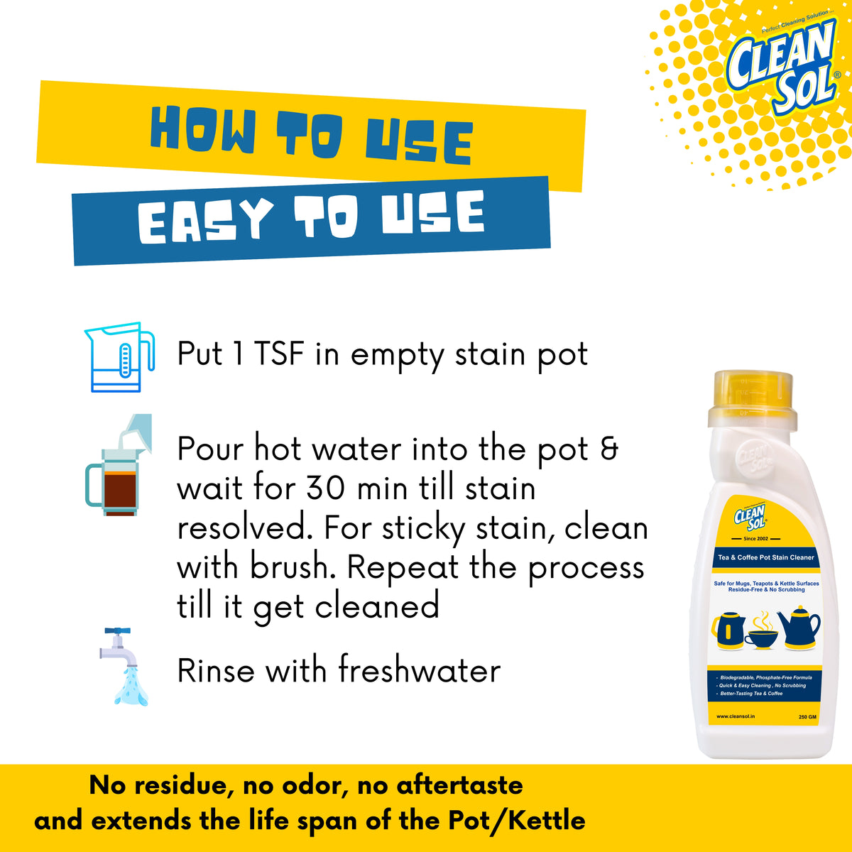 Cleansol Tea & Coffee Stain Remover