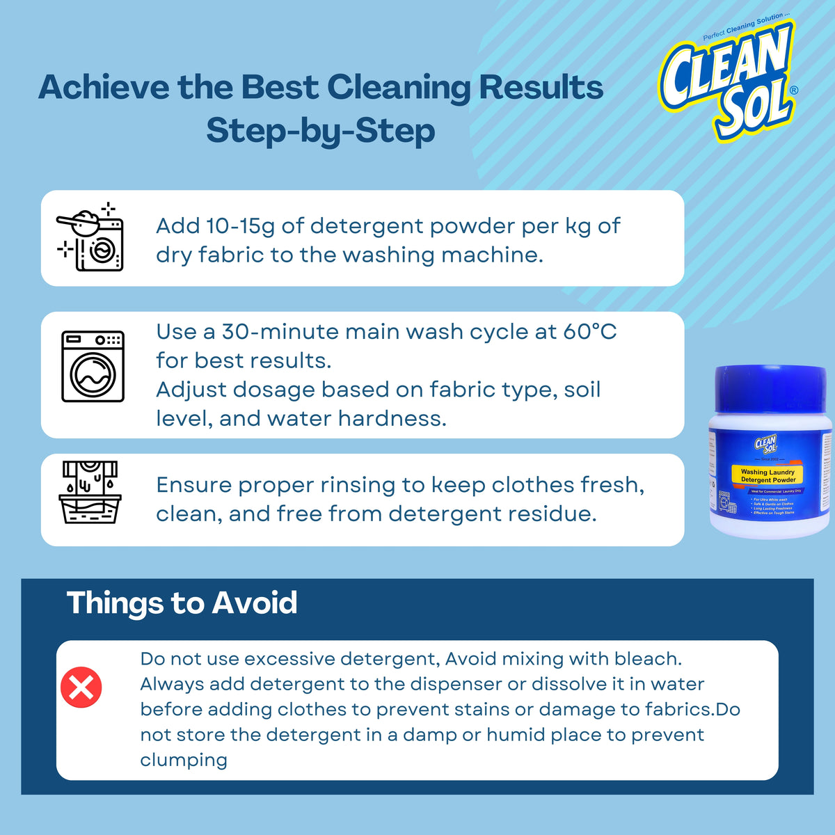 Cleansol Ultra Detergent Powder