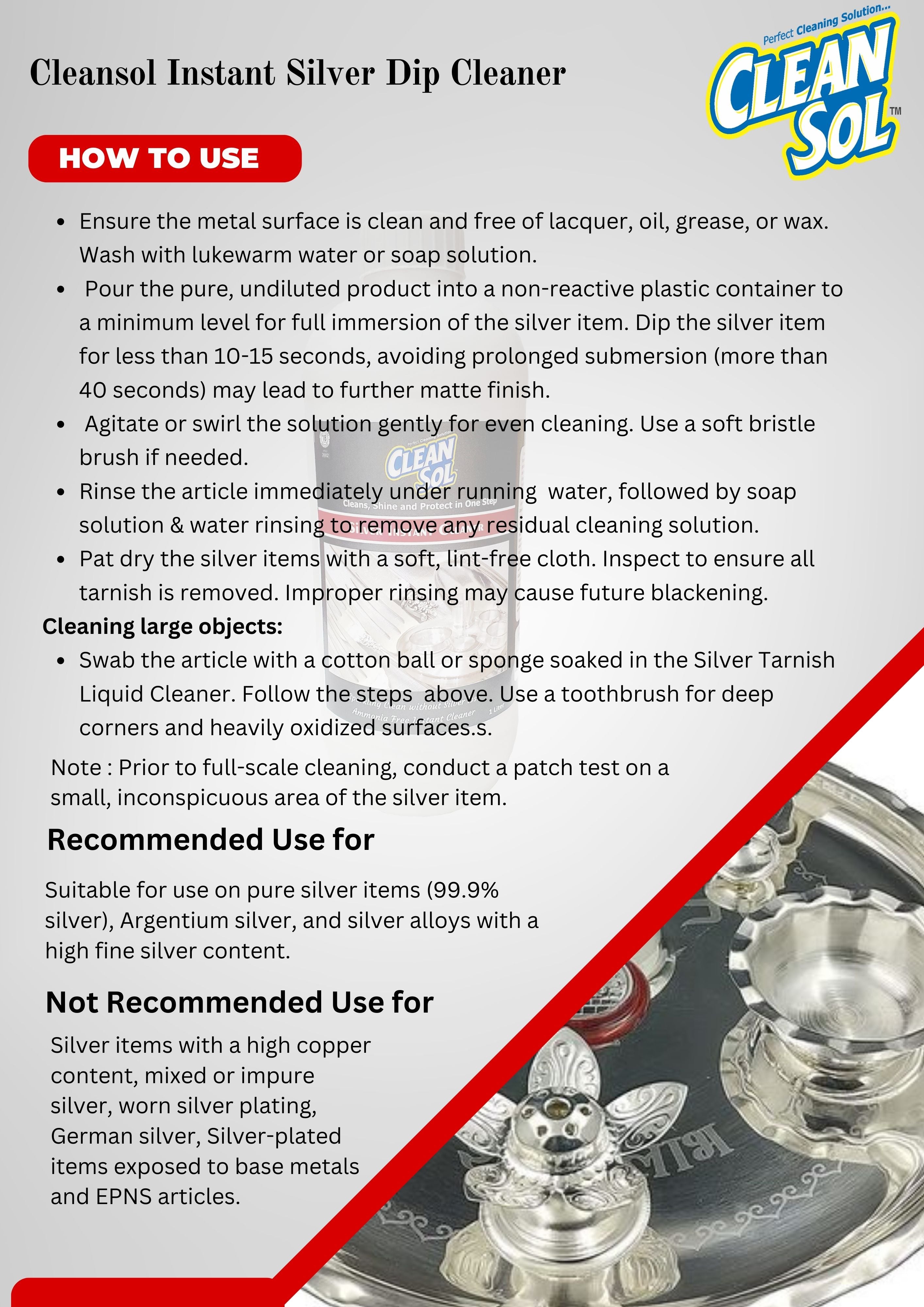 Instant on sale silver cleaner