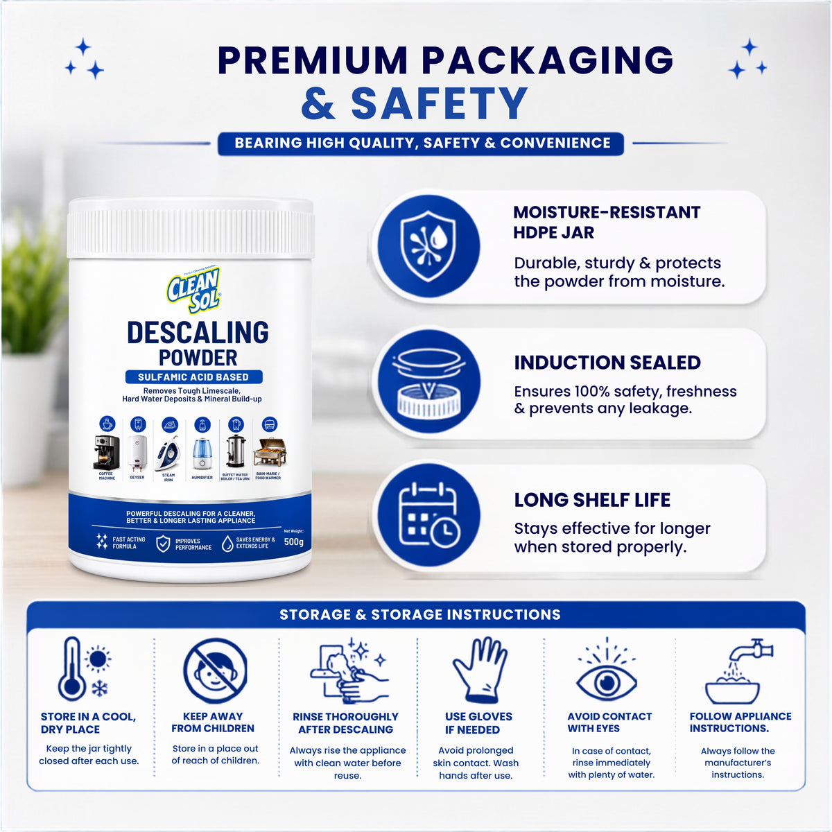 Cleansol Sulfamic Descaling Powder
