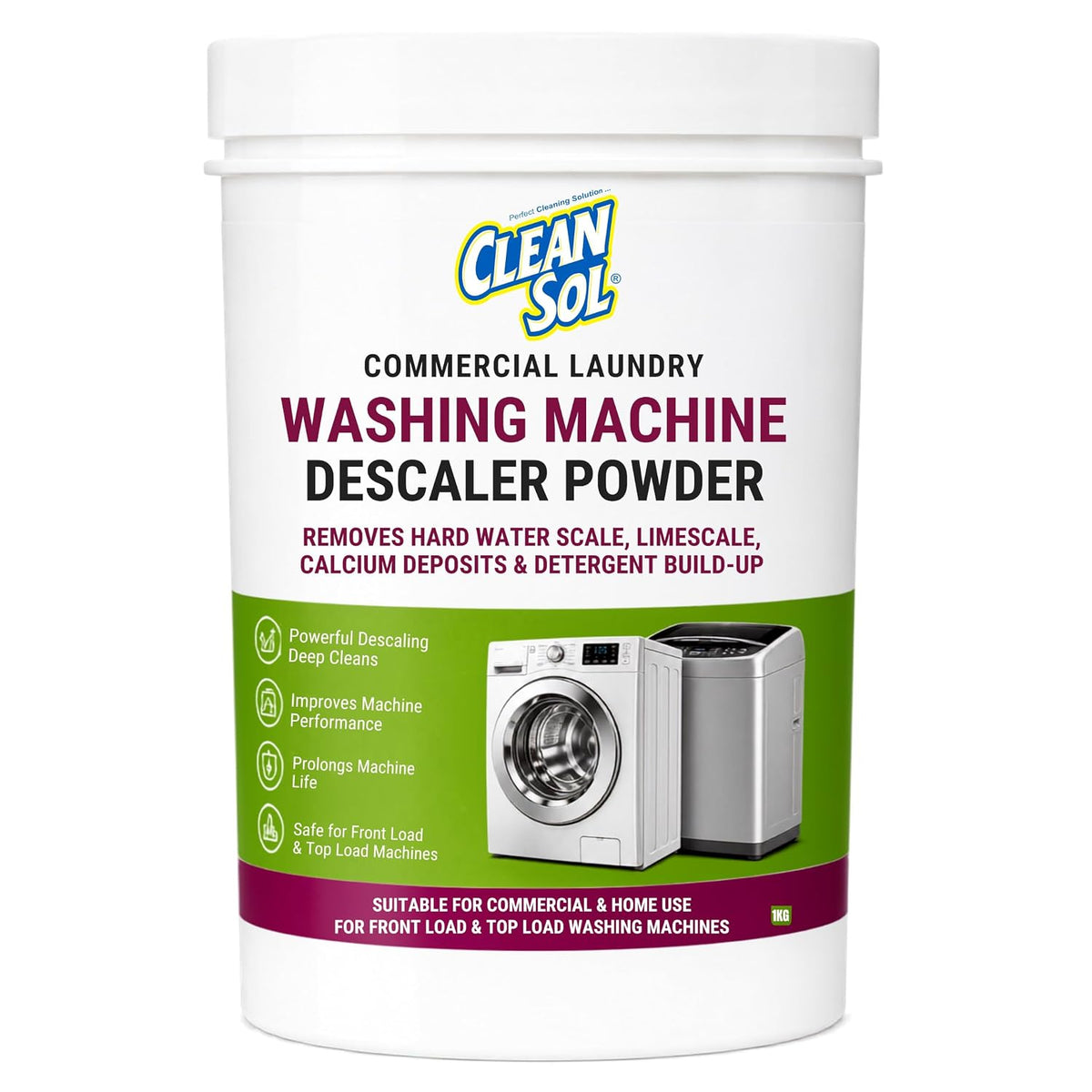 Cleansol Laundry Washing Machine Descaler Powder