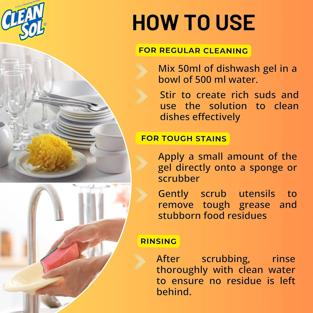 Cleansol Dishwash Gel