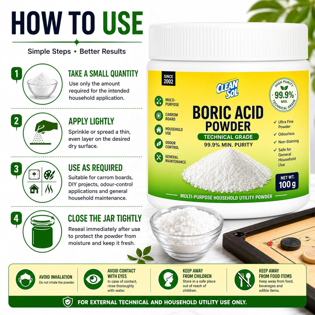Cleansol Boric Acid Powder