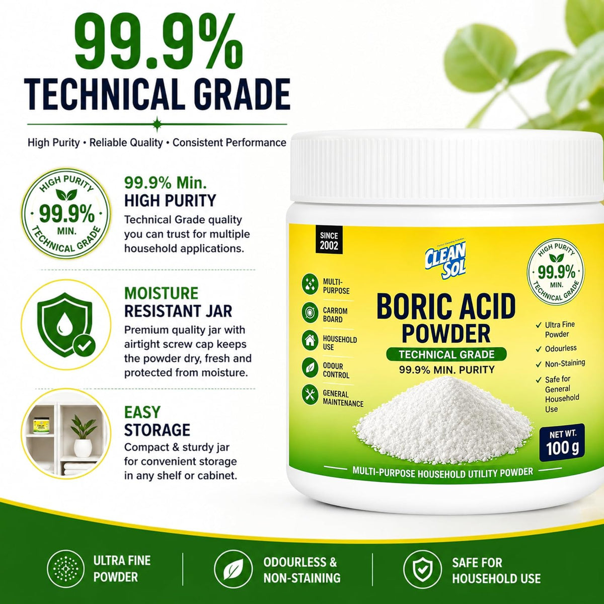Cleansol Boric Acid Powder