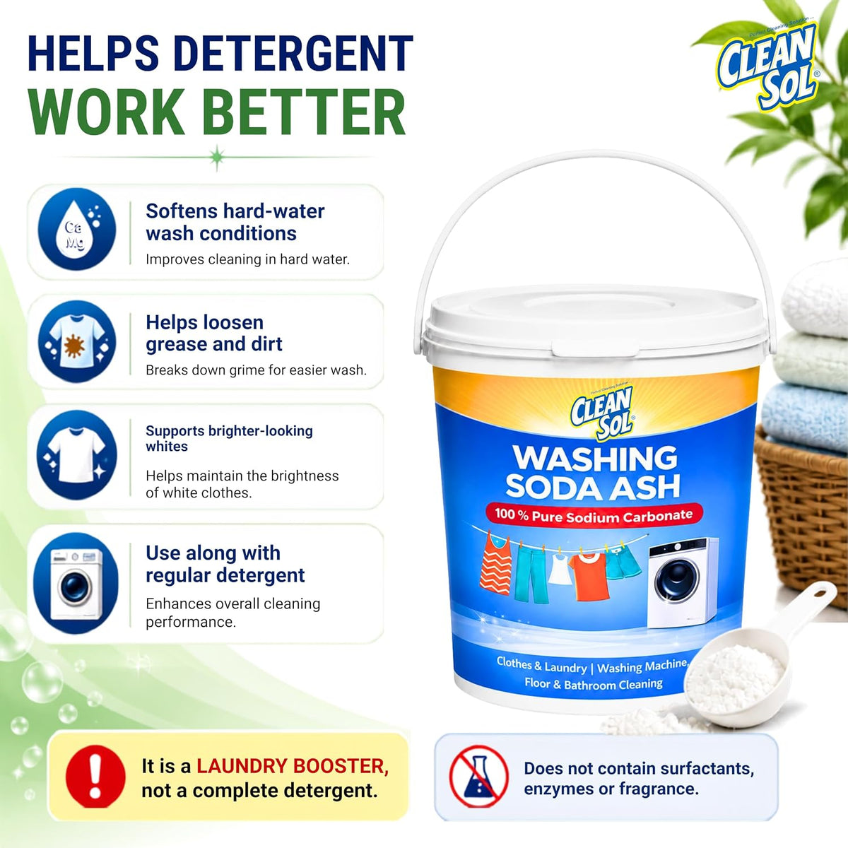Cleansol Soda Ash (Washing Soda)