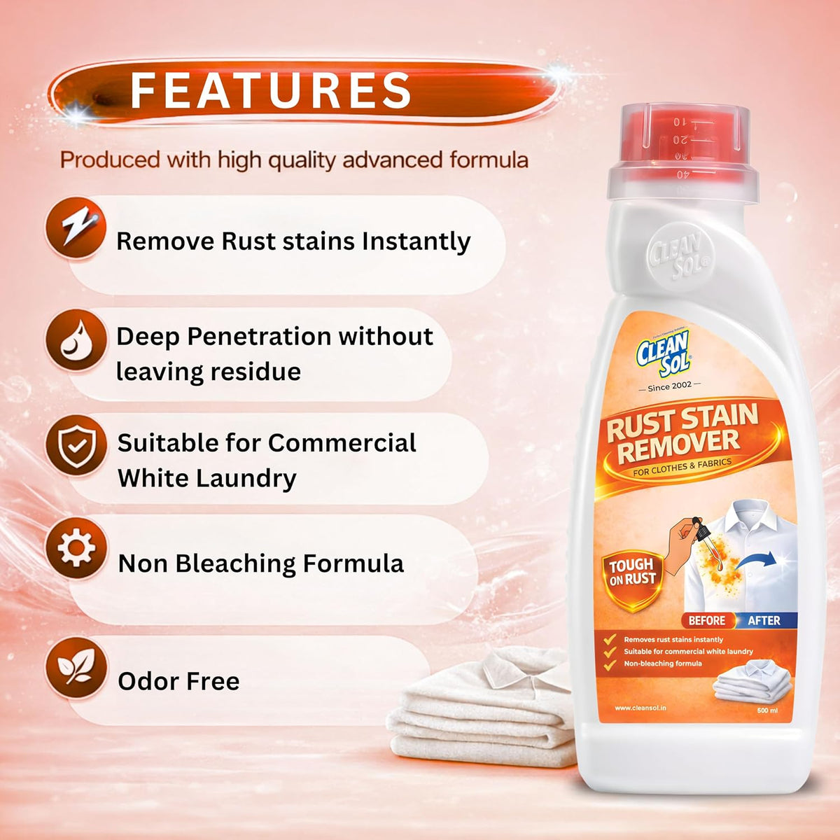 Cleansol Fabric Rust Stain Remover
