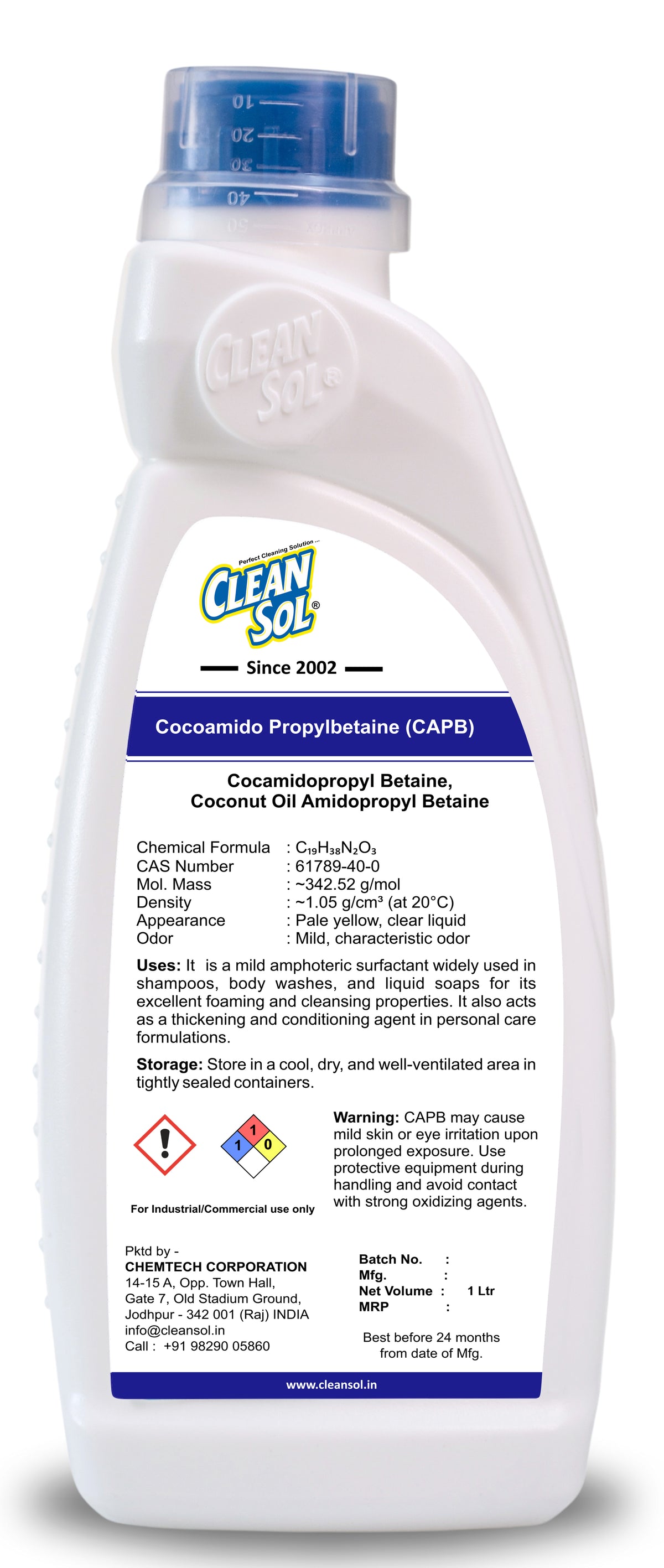 Cleansol CAPB (Cocamidopropyl Betaine)