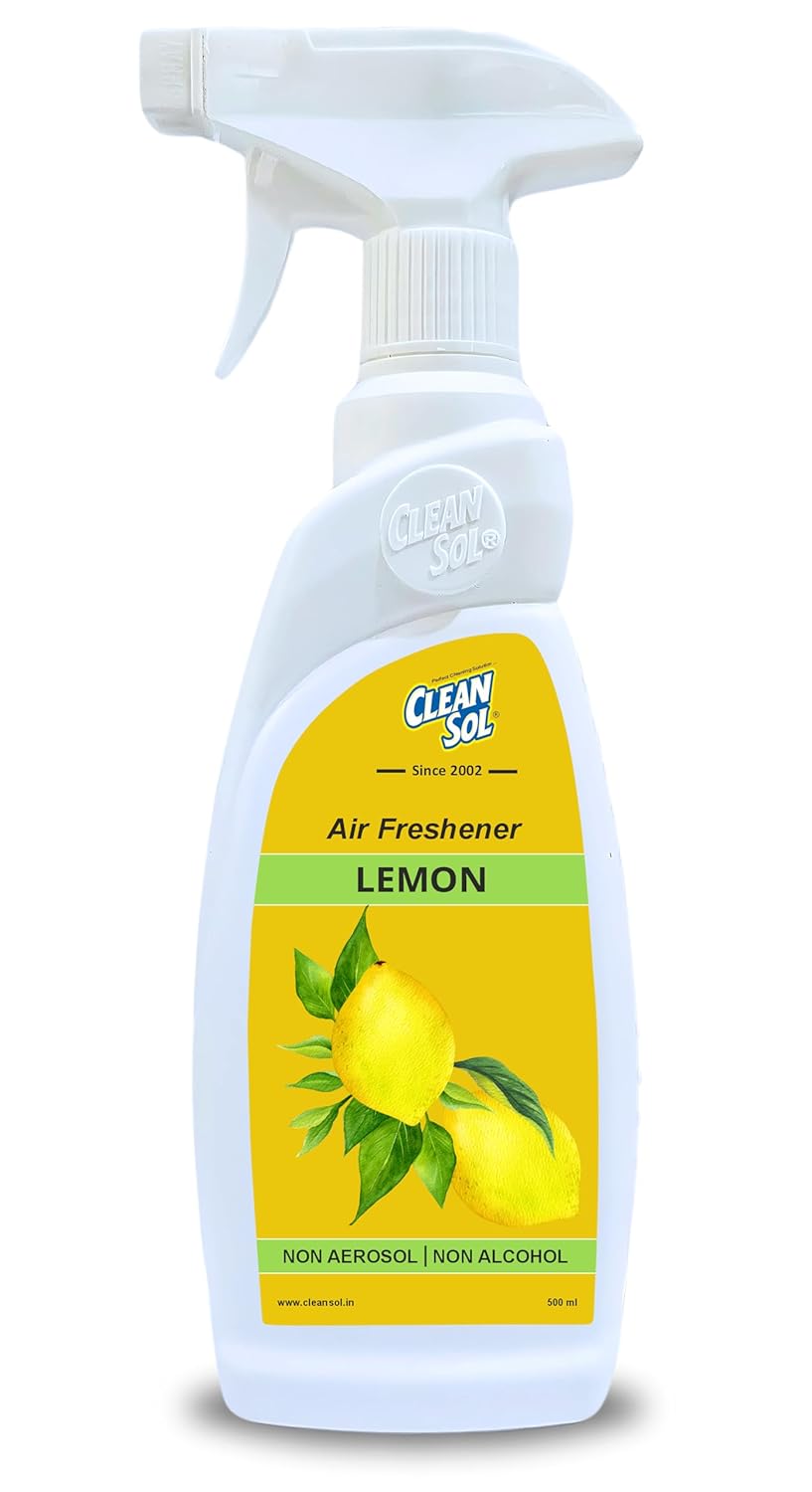 Cleansol  Air Freshener Spray  - 500 ml  | Non-Aerosol, Water-Based, Alcohol-Free | Long-Lasting Fragrance for Home, Car, Office | Non-Toxic, Eco-Friendly, Solvent-Free Air Freshener
