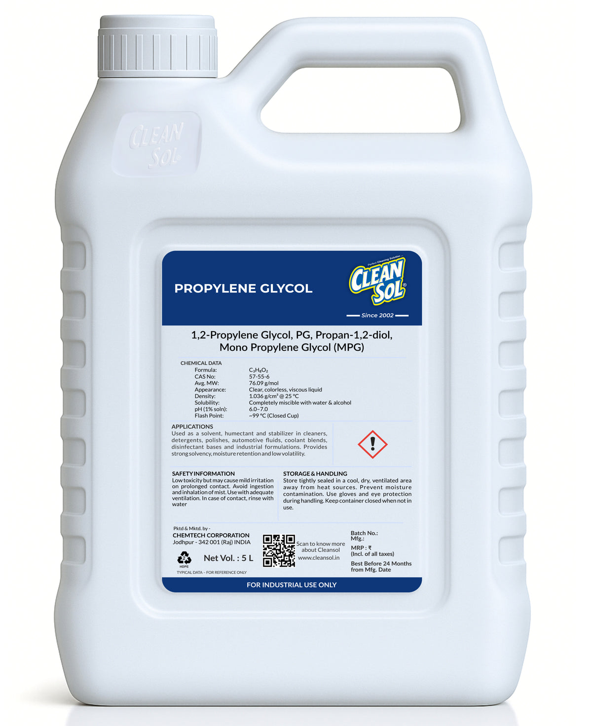 Cleansol Propylene Glycol (PG)