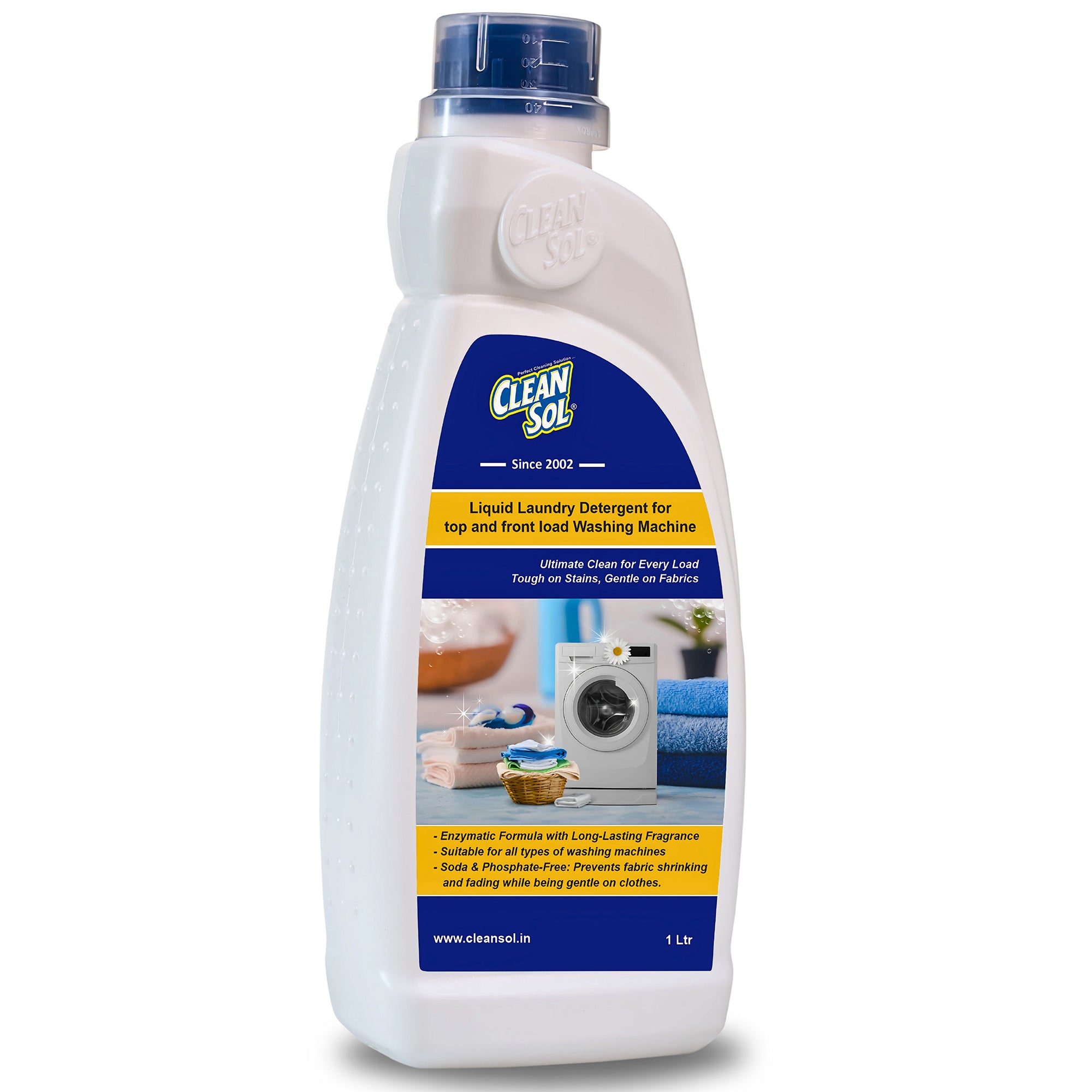 Cleansol Liquid Laundry Detergent For Top And Front Load Washing Machine