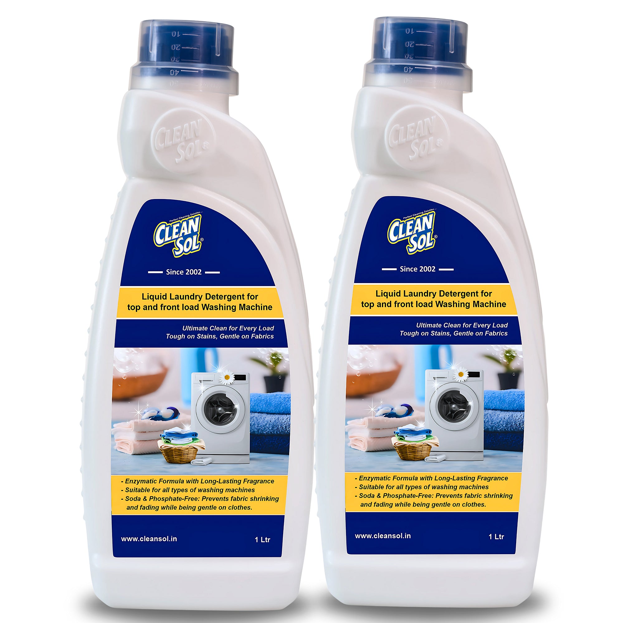 Cleansol Liquid Laundry Detergent For Top And Front Load Washing Machine