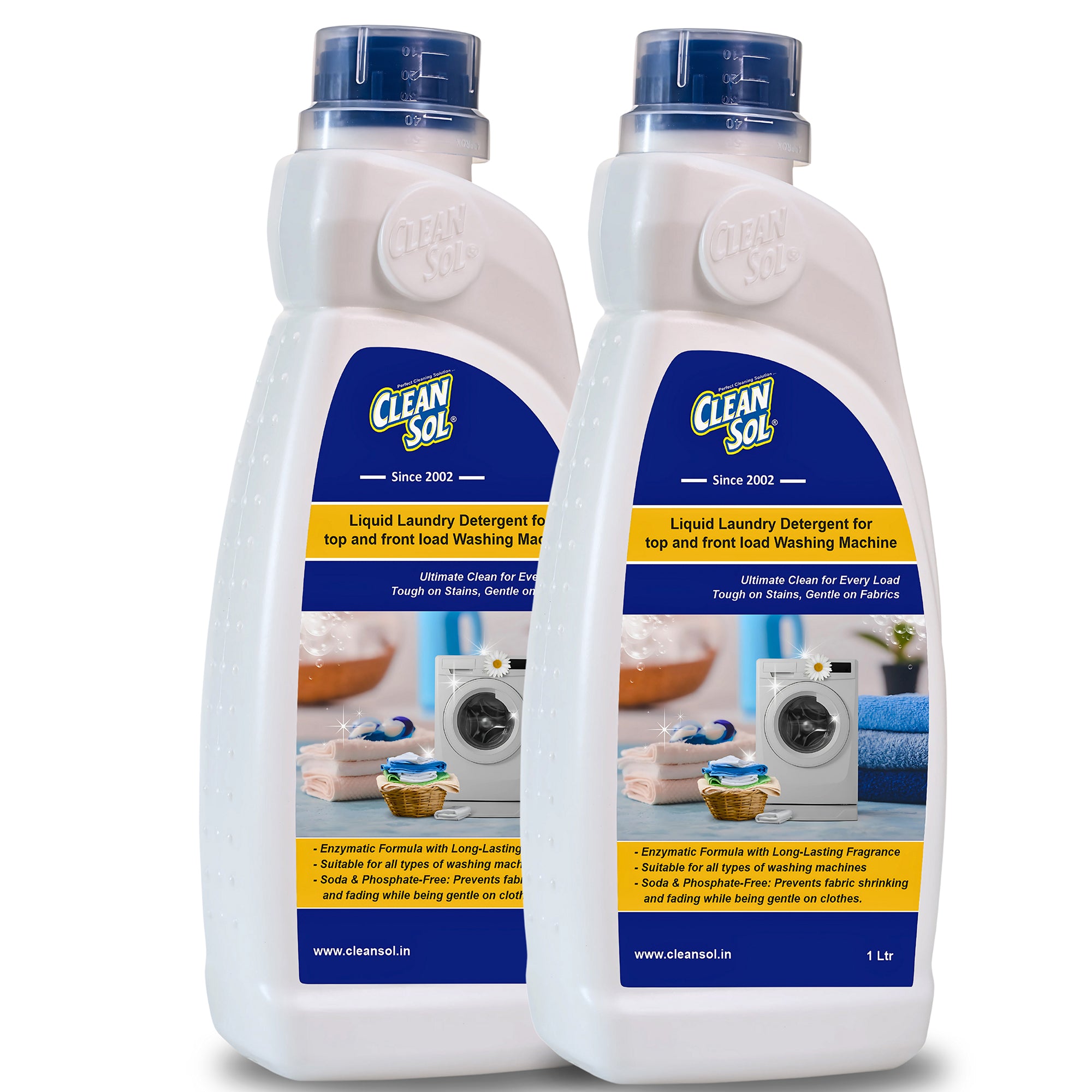 Cleansol Liquid Laundry Detergent For Top And Front Load Washing Machine