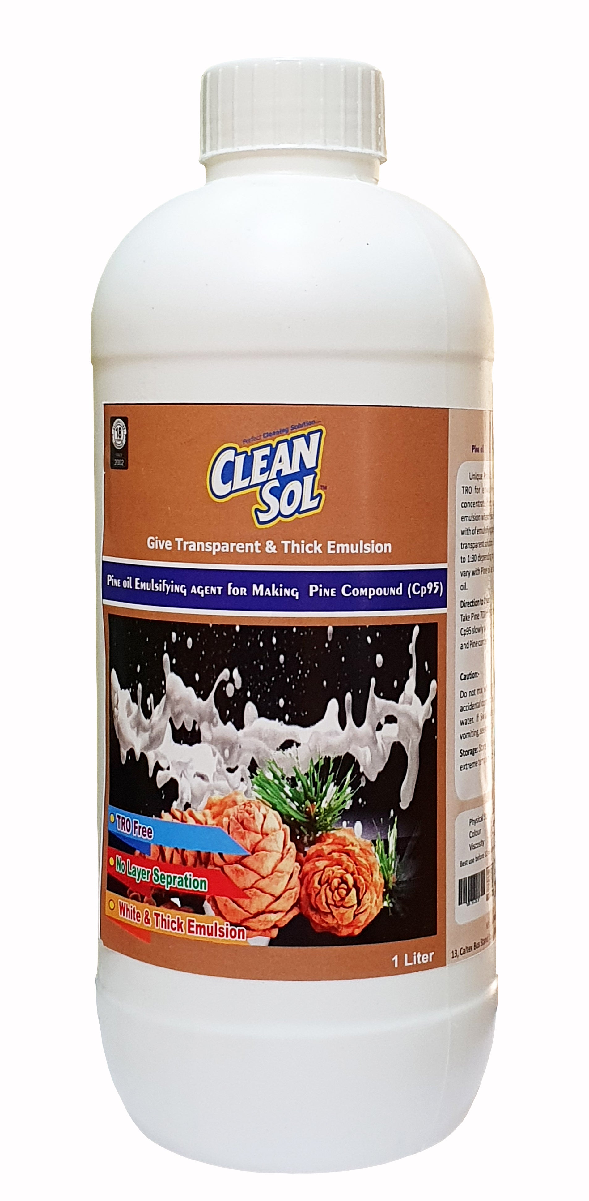 Cleansol Pine oil Emulsifying agent for making Pine-Phenyl Compound (CP95)