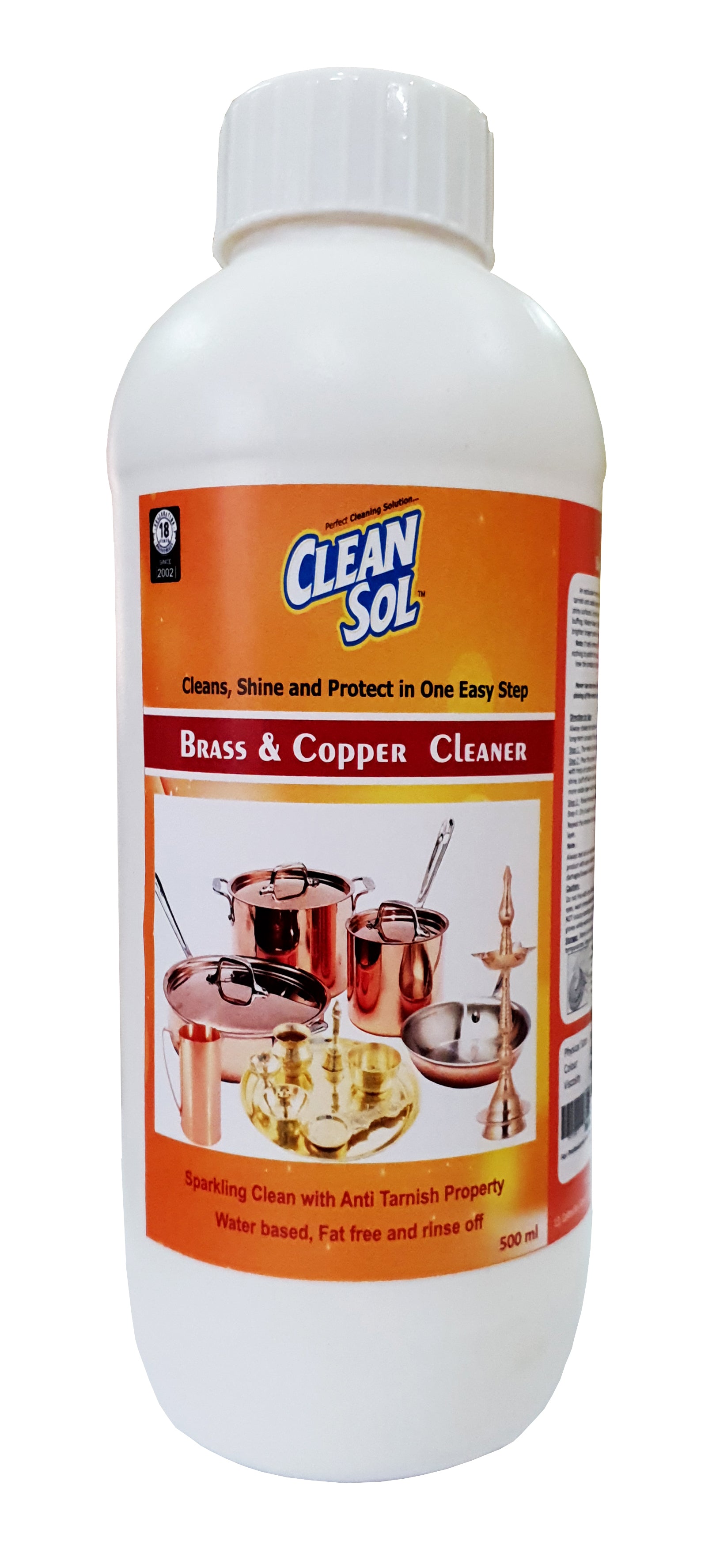 Cleansol Copper, Brass and Steel Cleaning & Shine Liquid