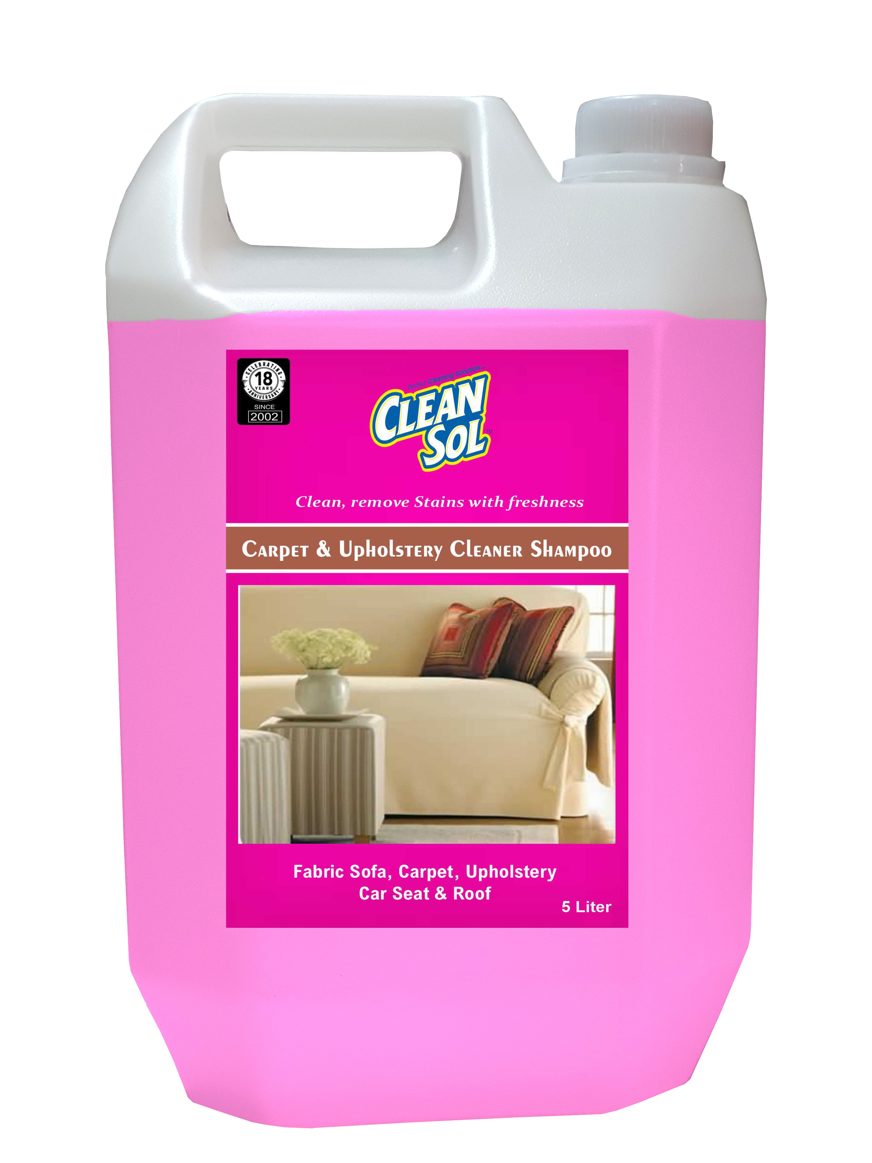 Cleansol Carpet & Upholstery Cleaner Liquid Shampoo – 5 liter